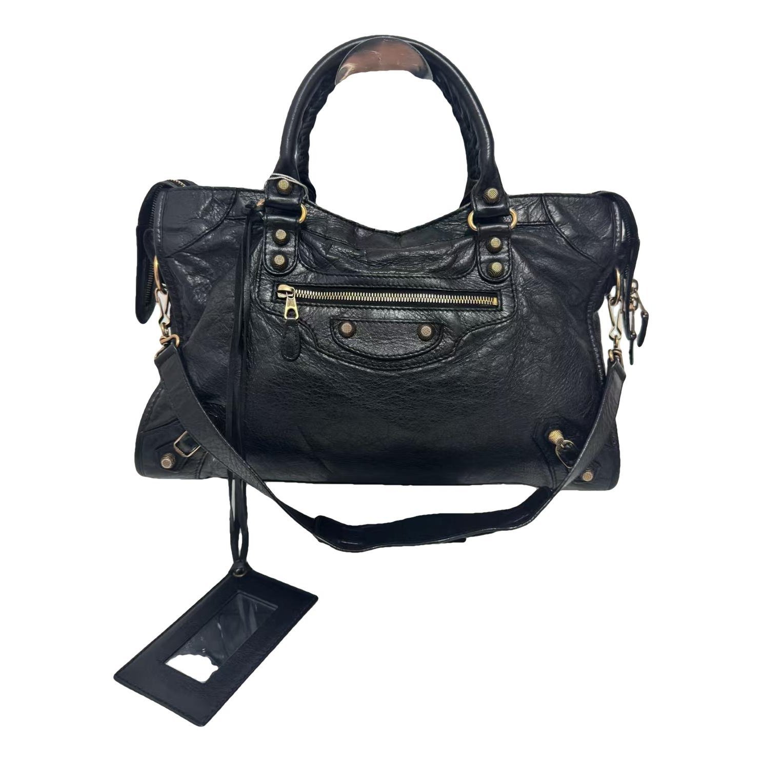 City leather bag