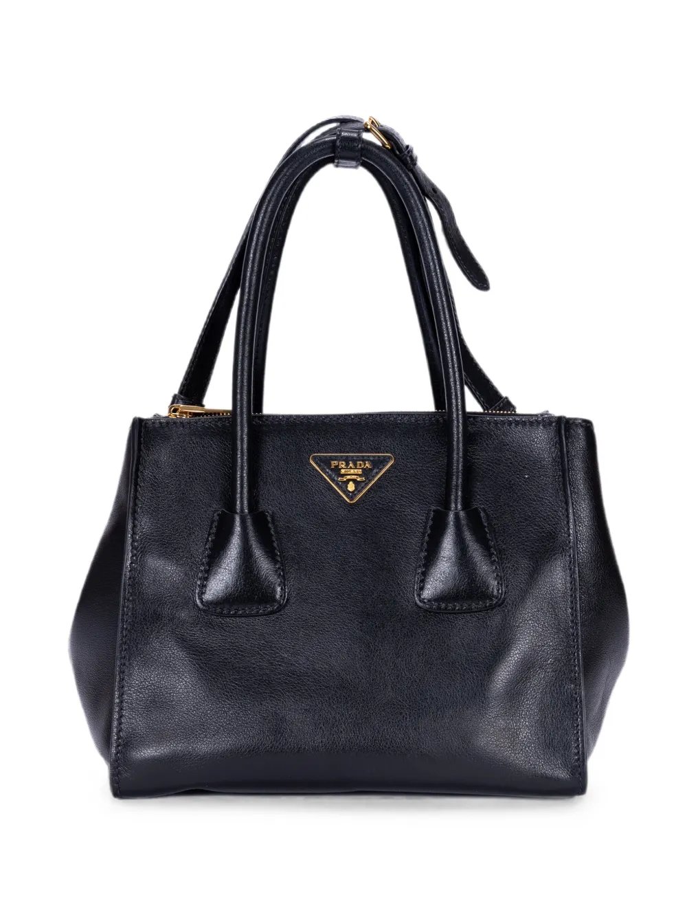 Twin Pocket leather tote bag