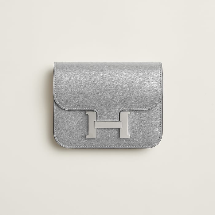 Silver Constance Slim Wallet