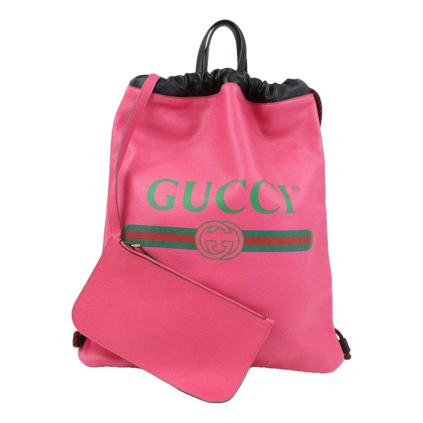 Leather backpack