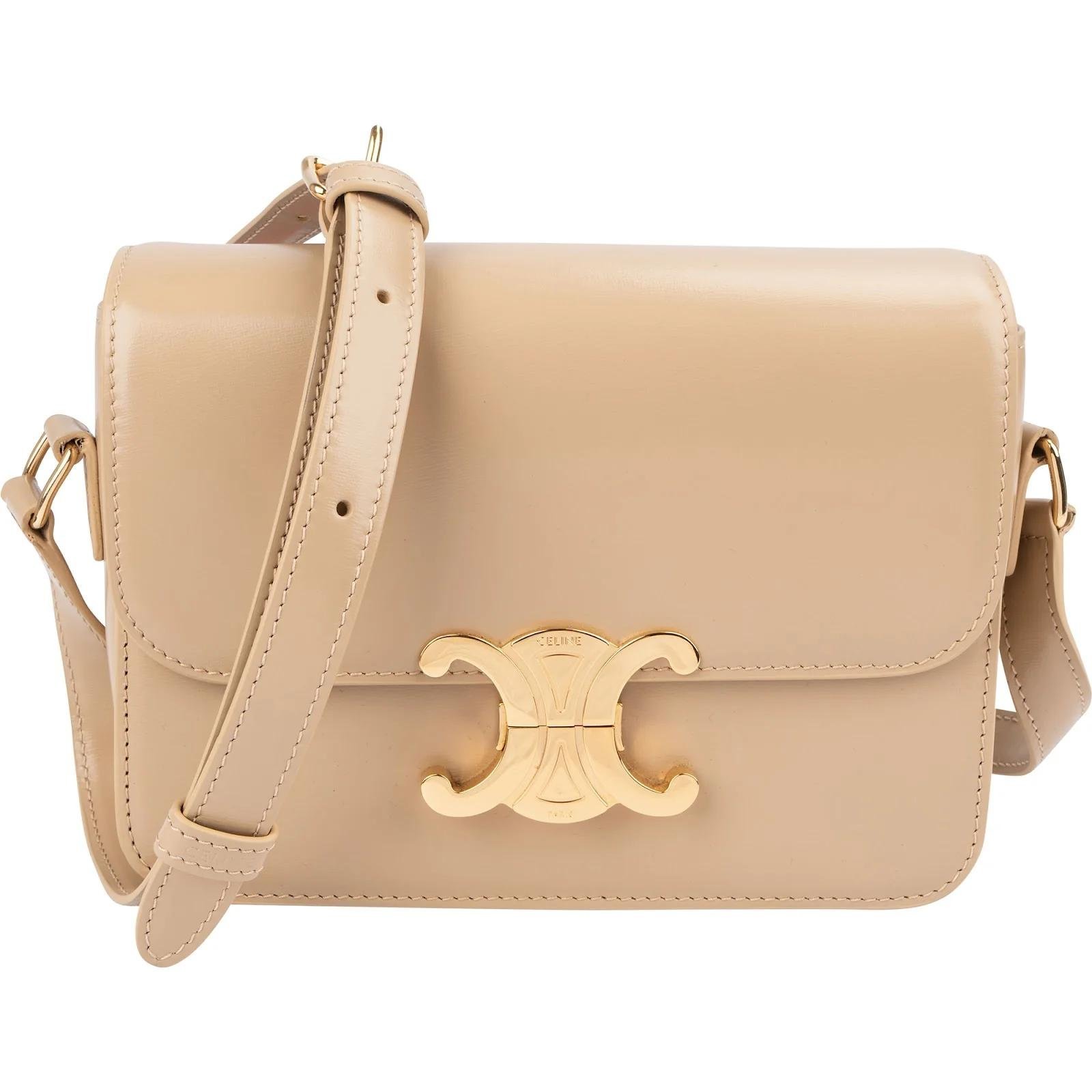 Triomphe leather crossbody bag