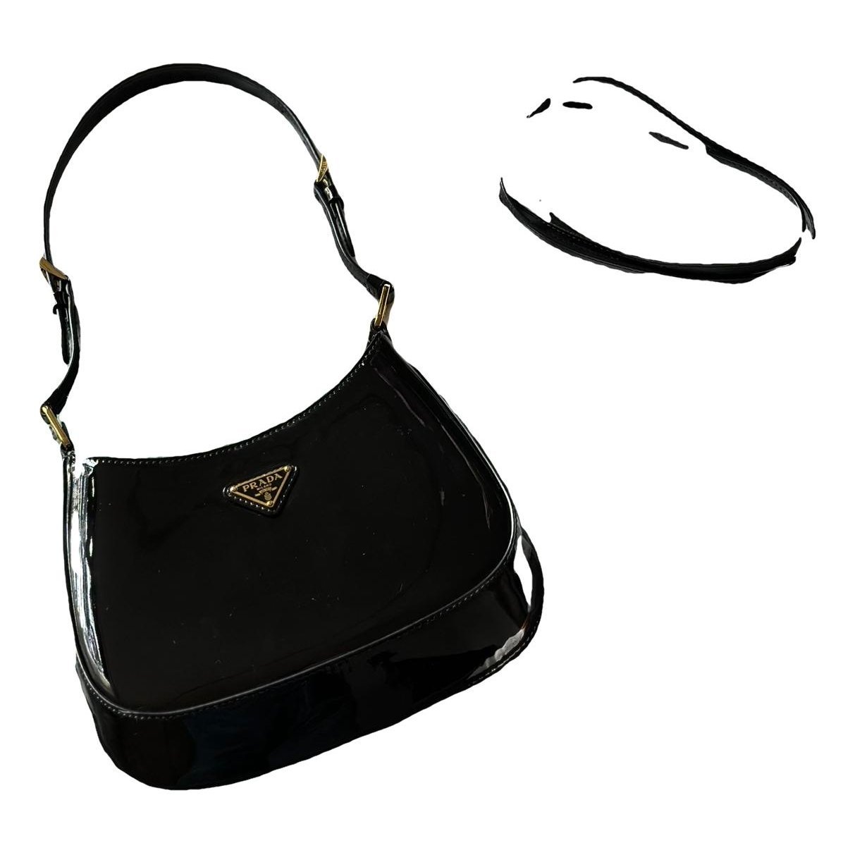 Cleo patent leather handbag