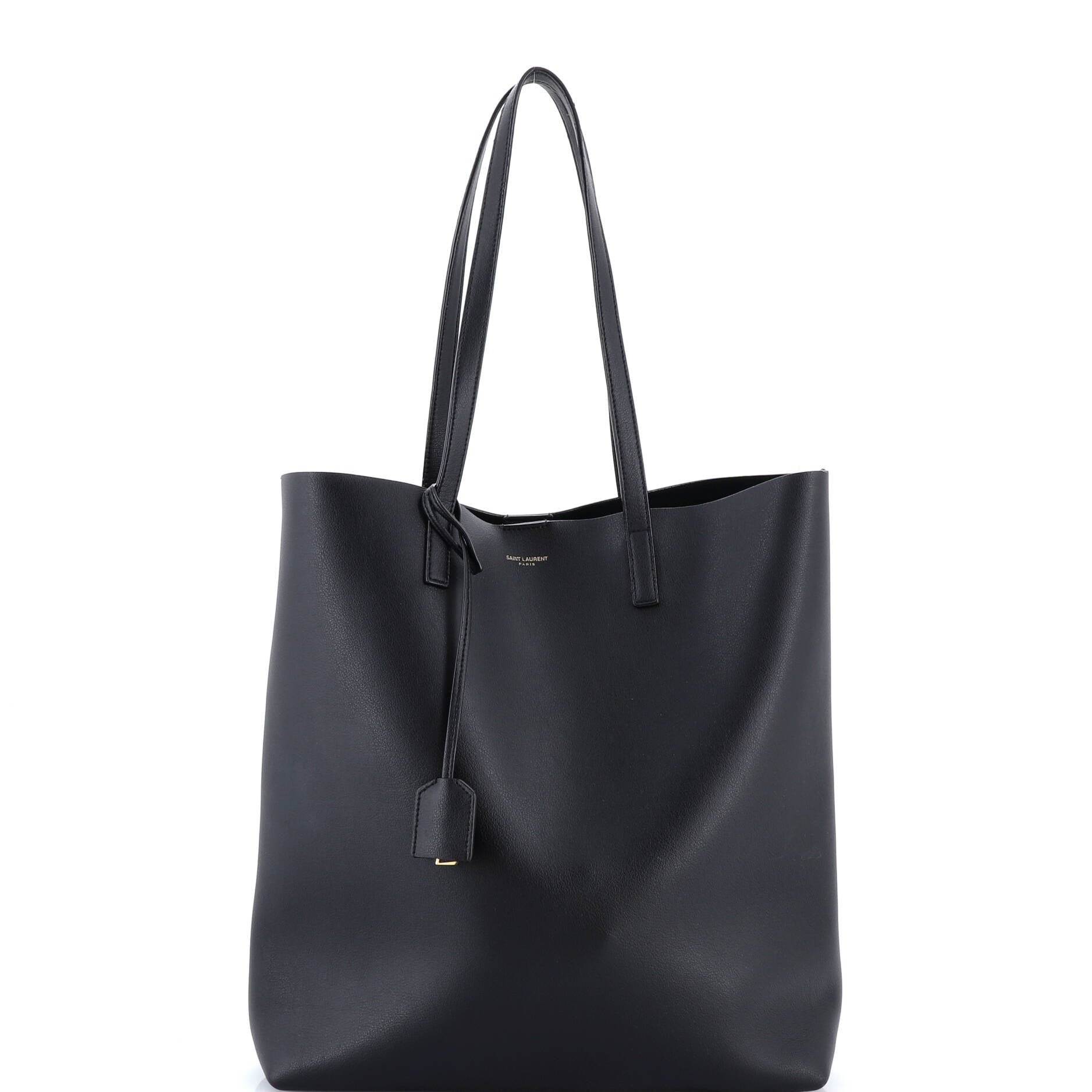 Saint Laurent Shopper Tote Leather Tall