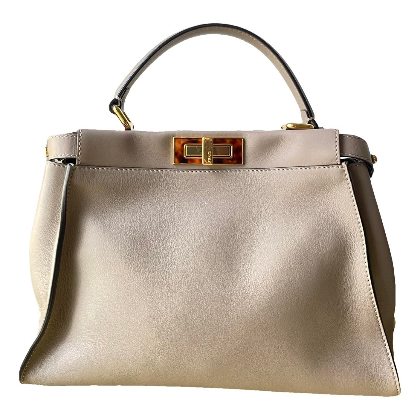Peekaboo leather handbag