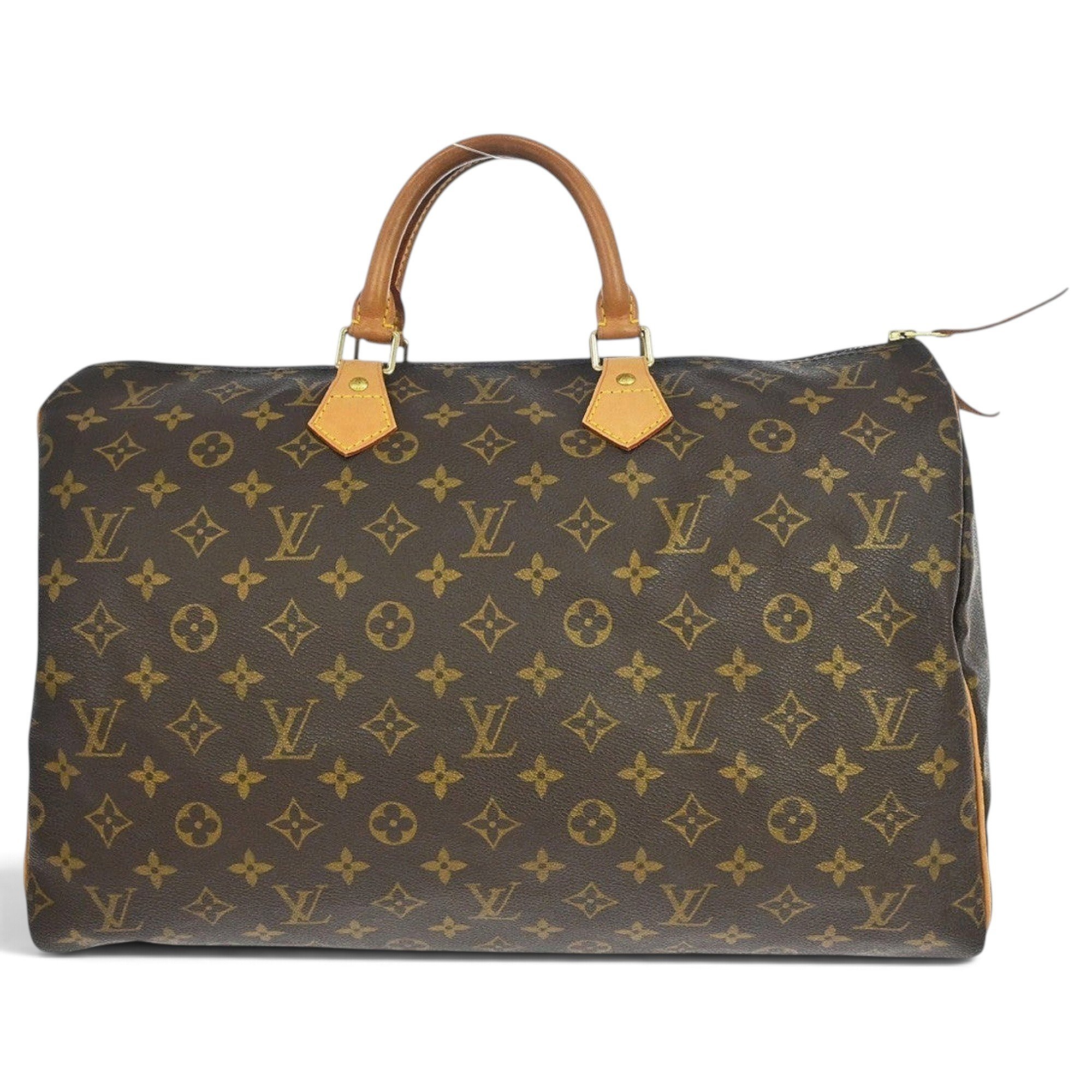 Speedy leather handbag