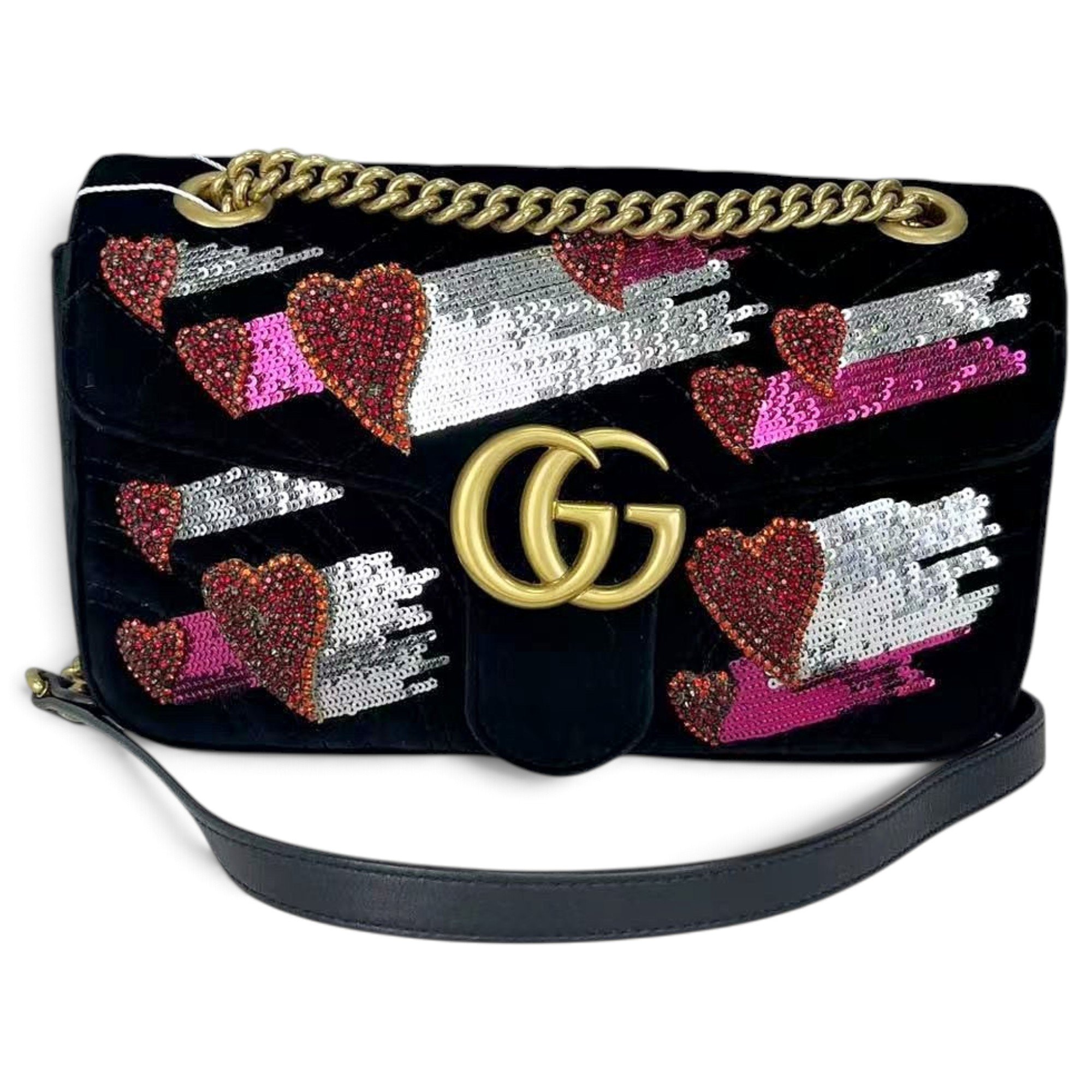 GG Marmont Flap leather handbag