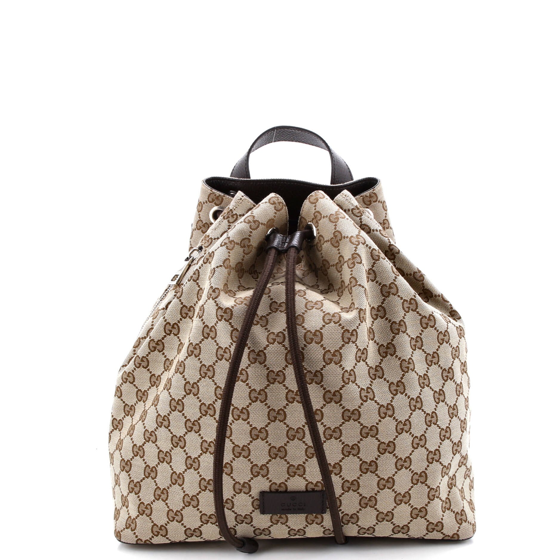Gucci Drawstring Backpack GG Canvas Medium