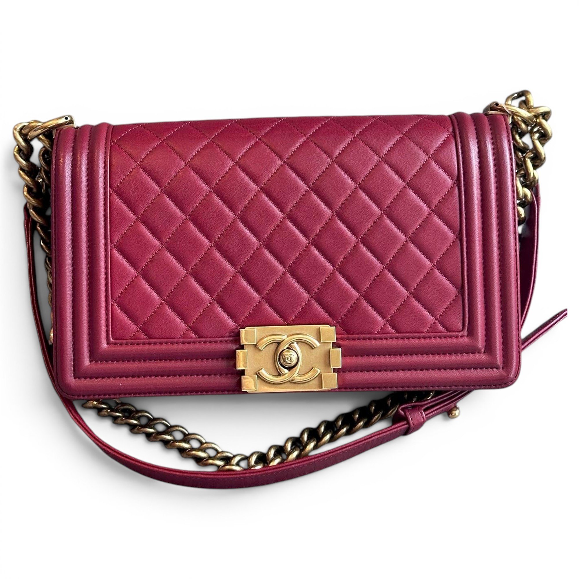 Boy leather crossbody bag
