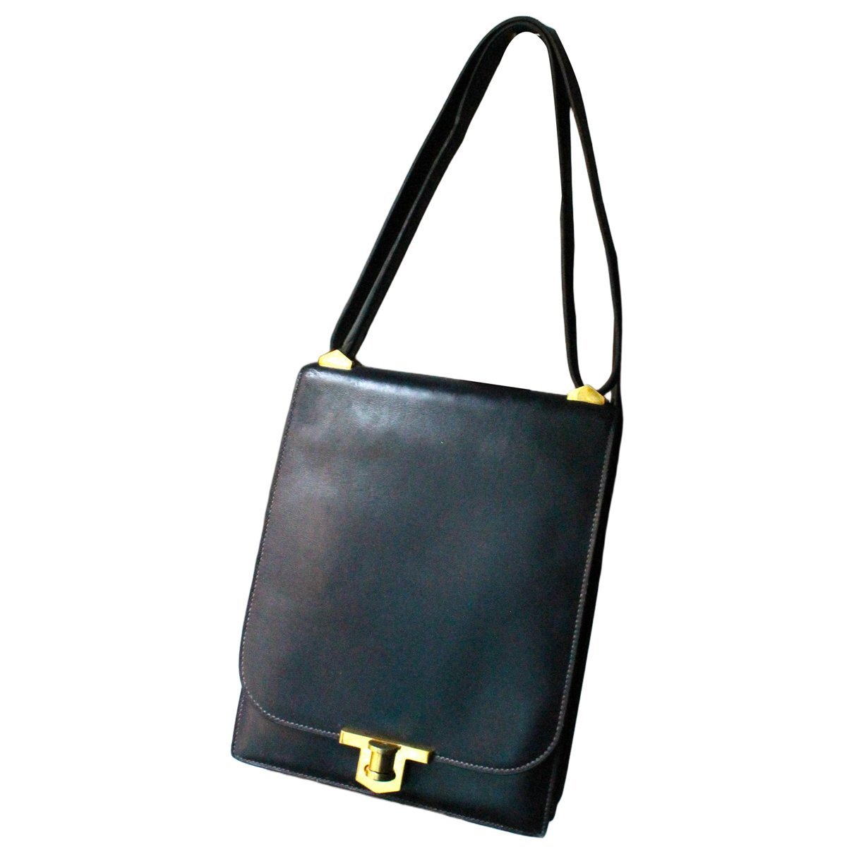 Hermes Gold Box Calf Leather Handbag 1962