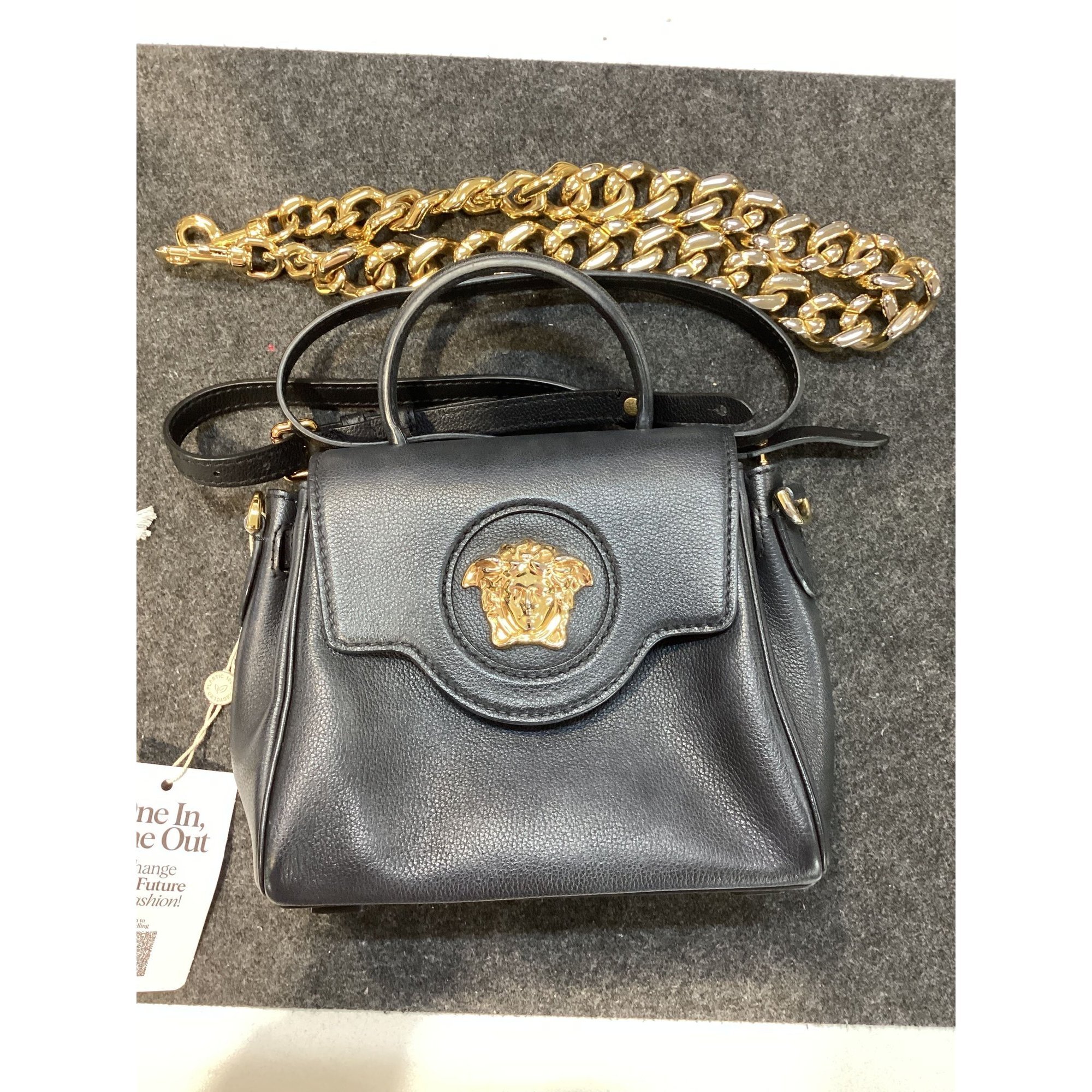 Versace La Medusa leather handbag