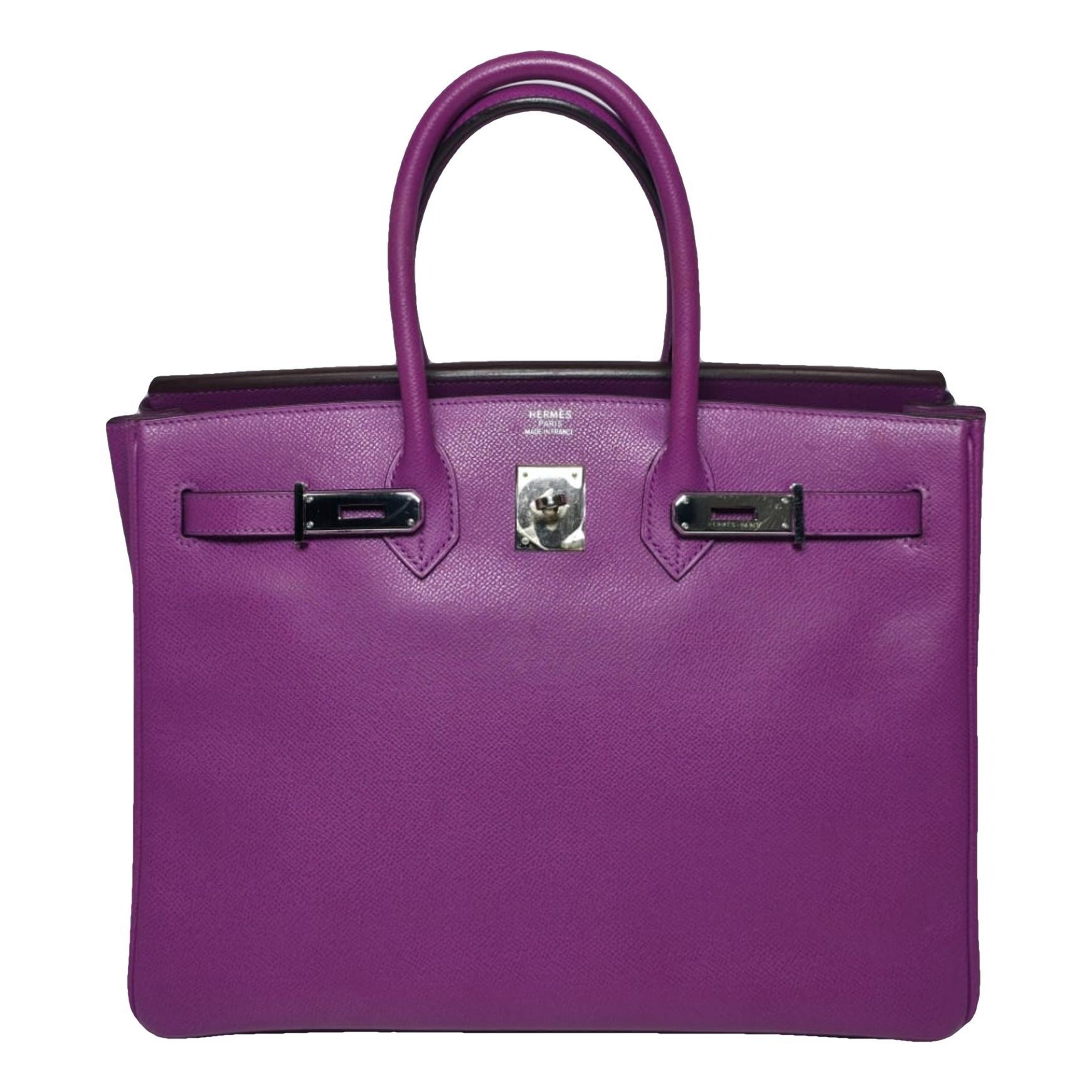 Hermes Birkin 35 Handbag Cyclamen Epsom Leather 2004