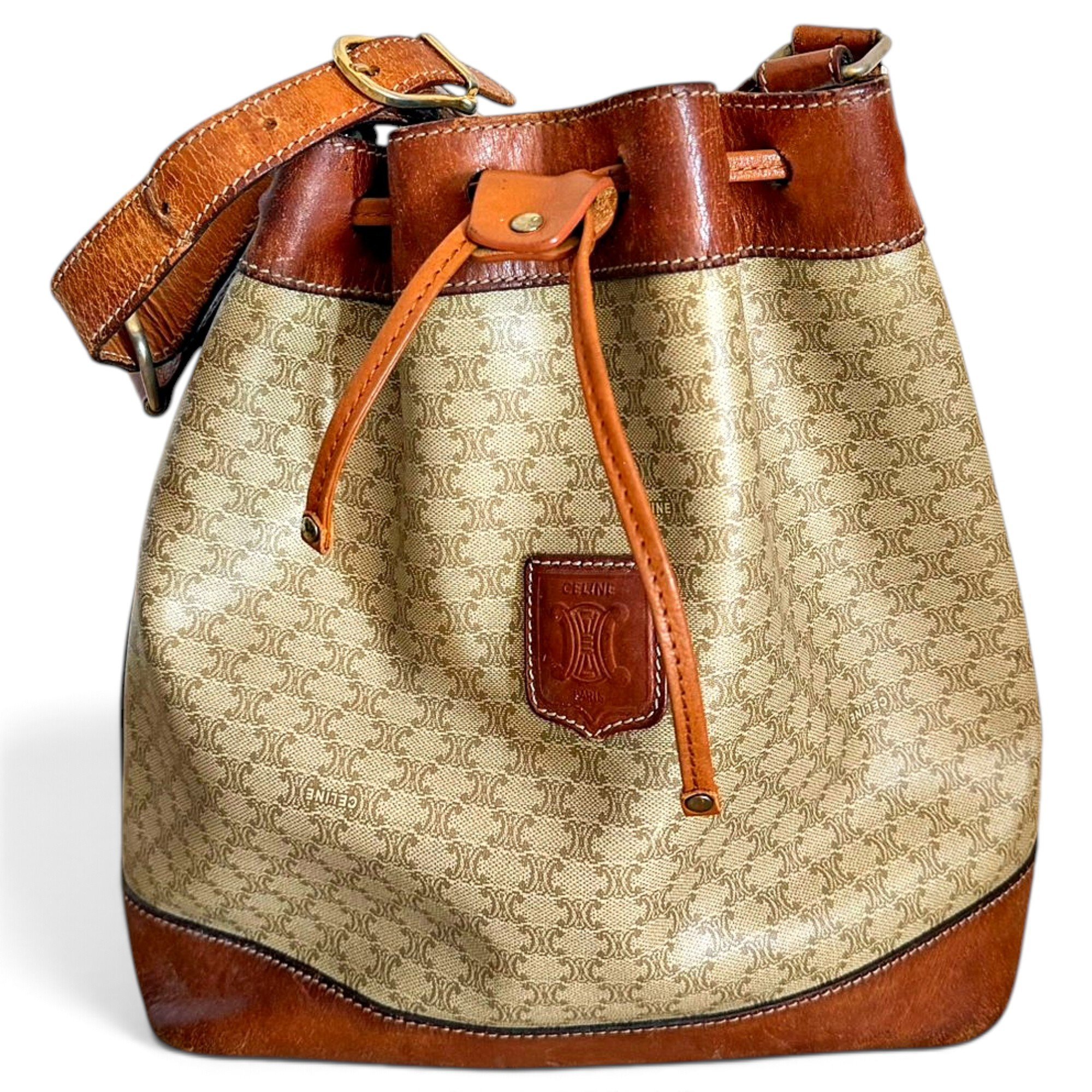 SAC SEAU leather handbag