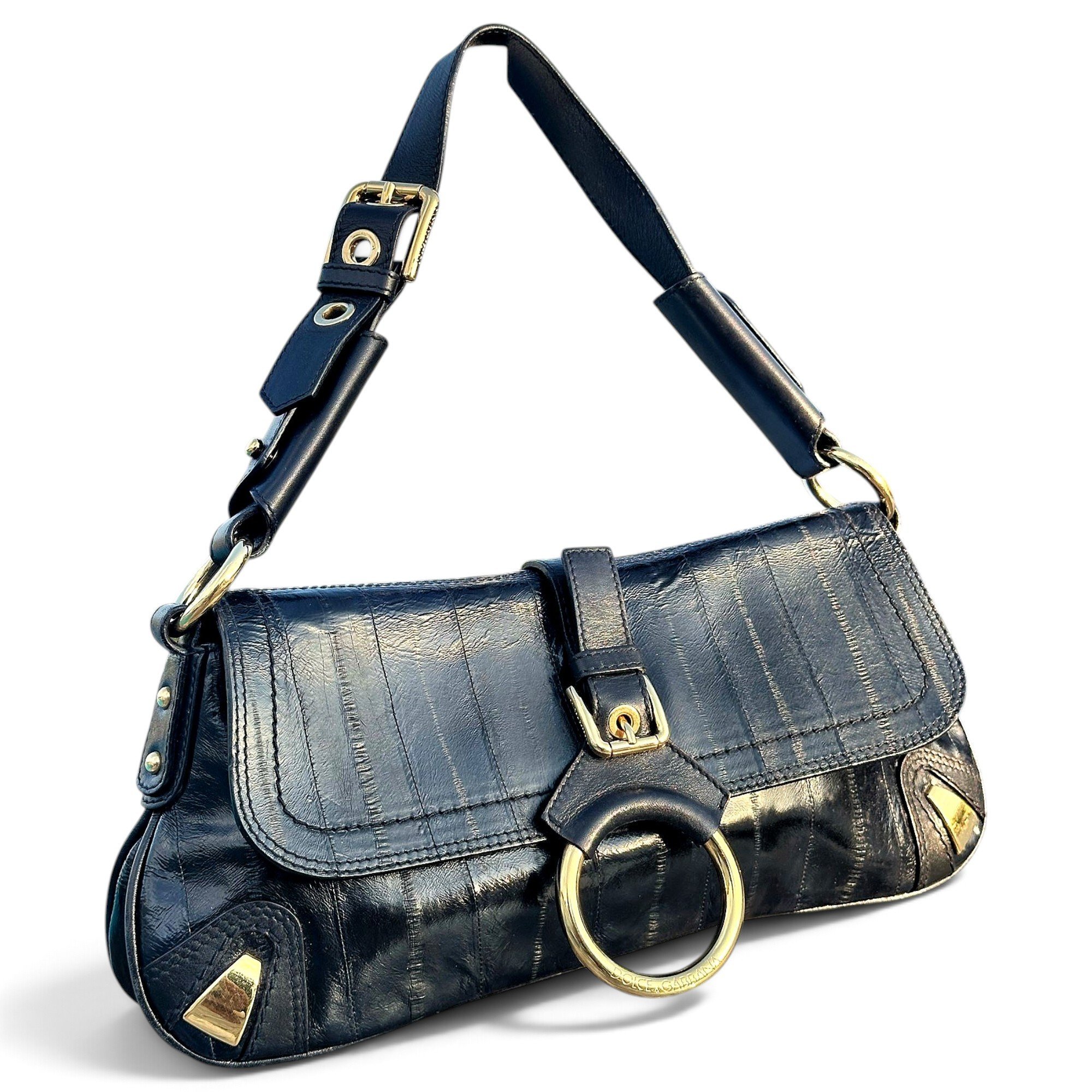 Patent leather handbag