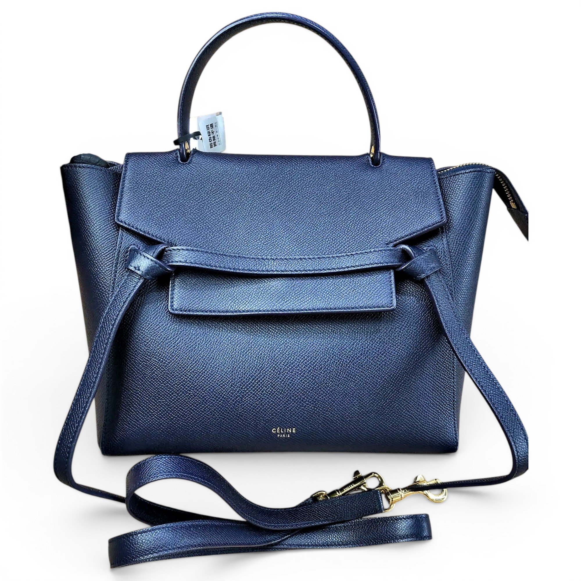 Belt leather handbag