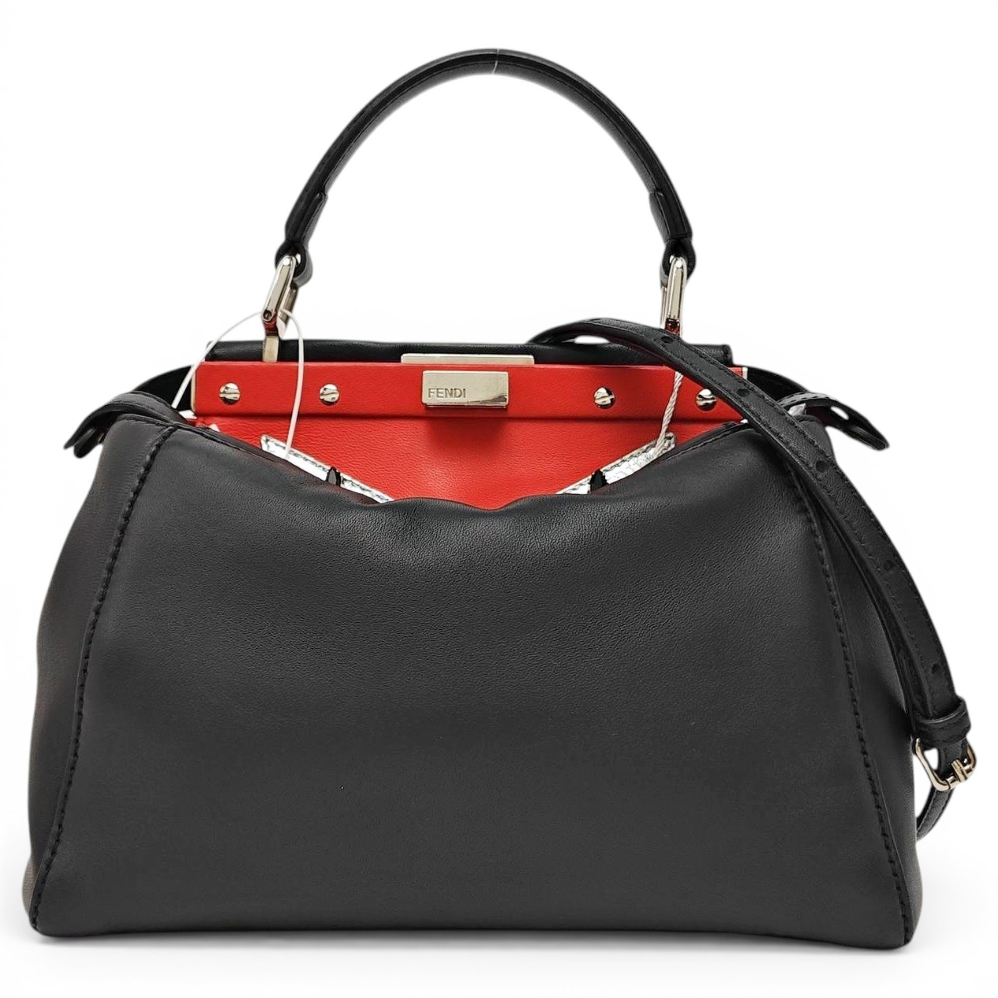 Peekaboo leather handbag