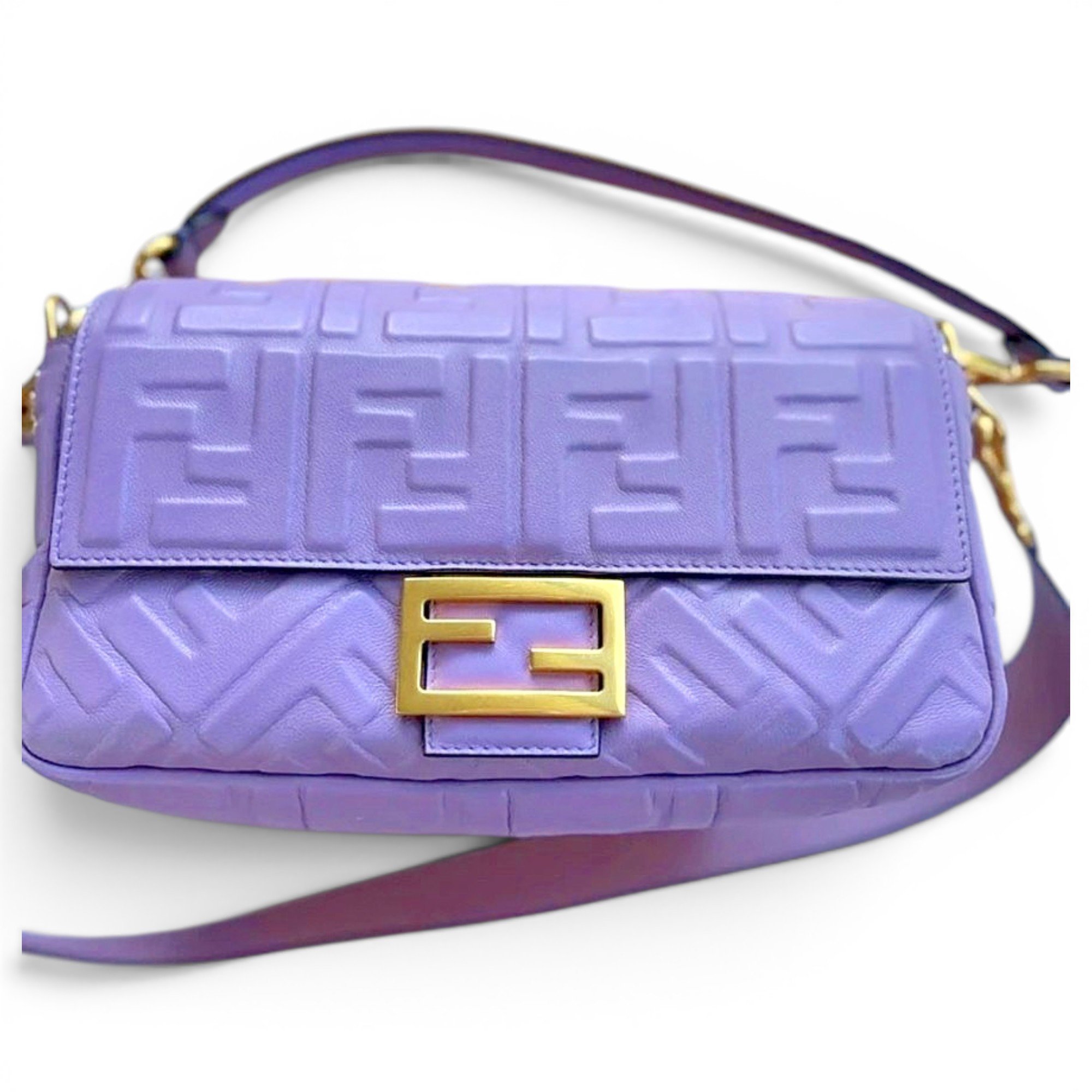 Baguette leather handbag