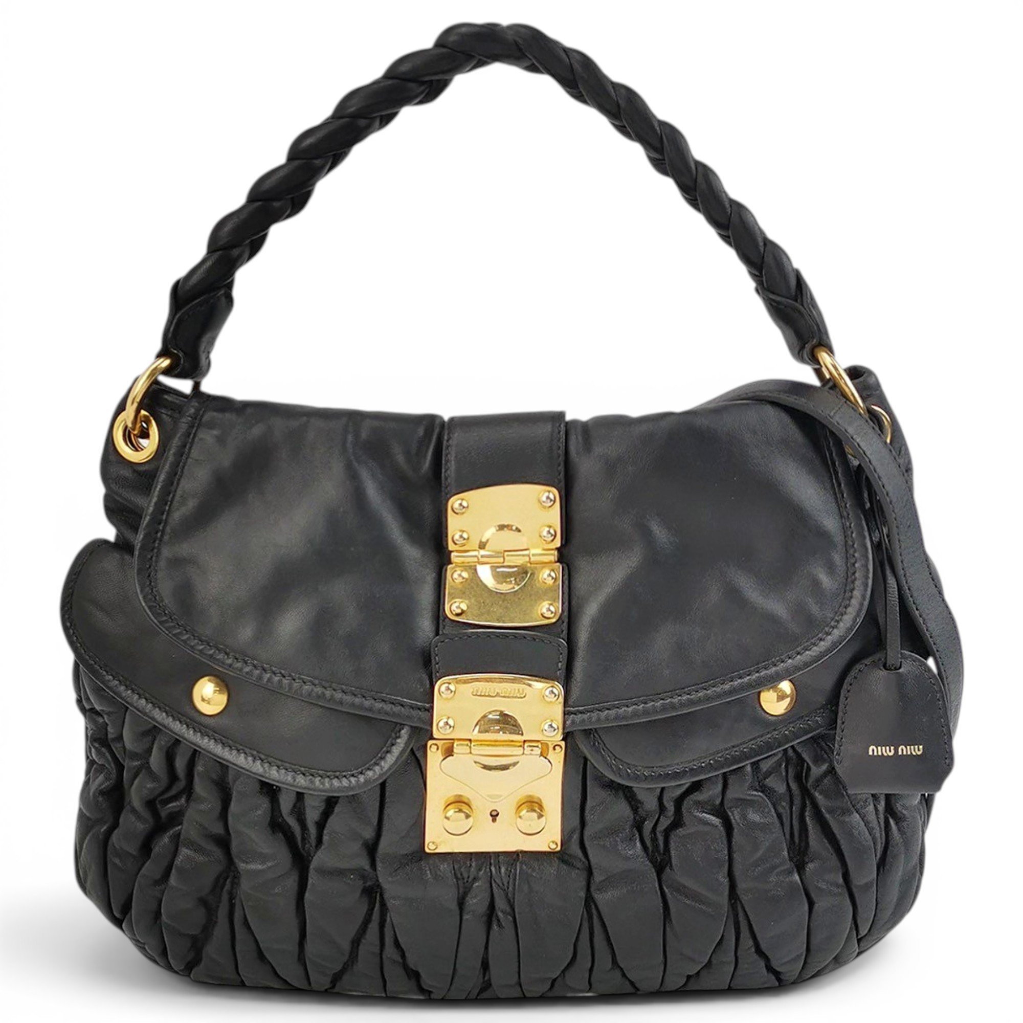 Miu Miu Coffer leather handbag