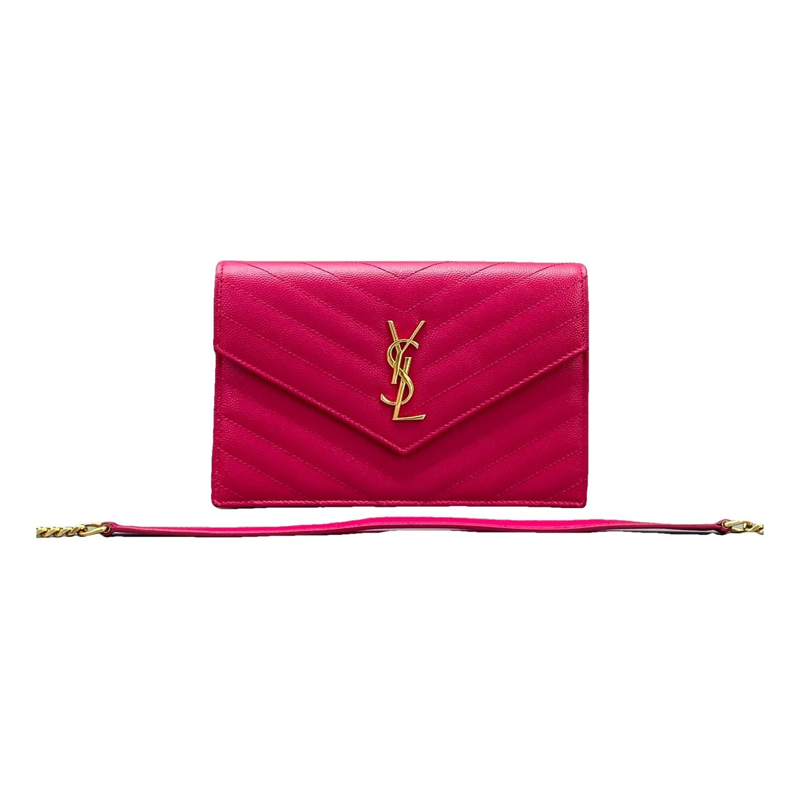 Portefeuille enveloppe leather handbag