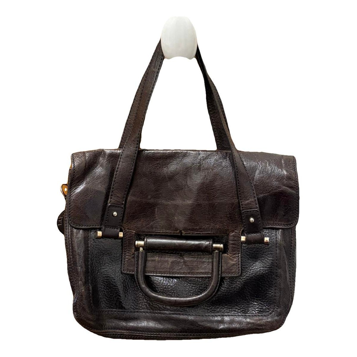 Patent leather handbag