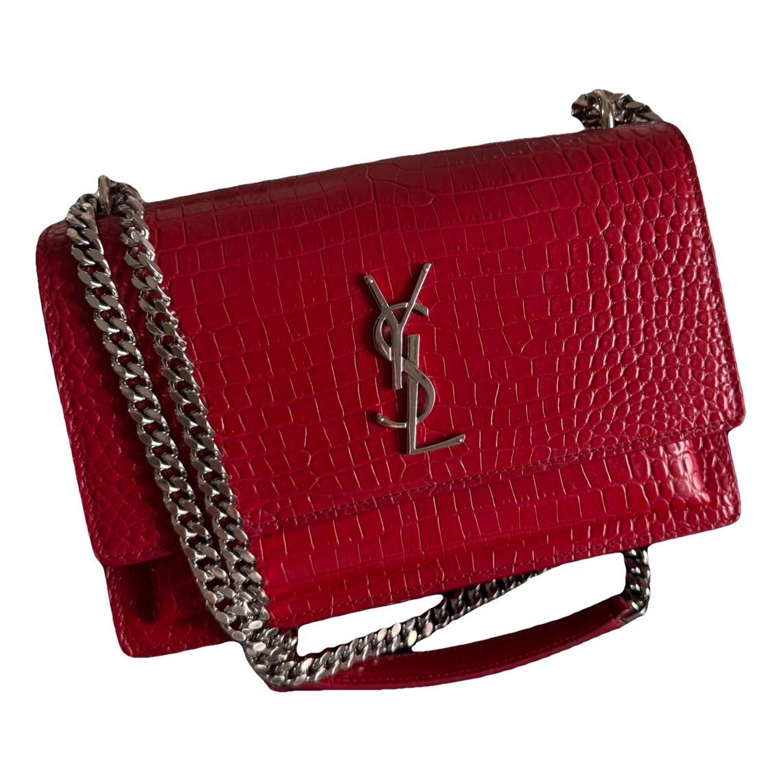 Sunset patent leather crossbody bag