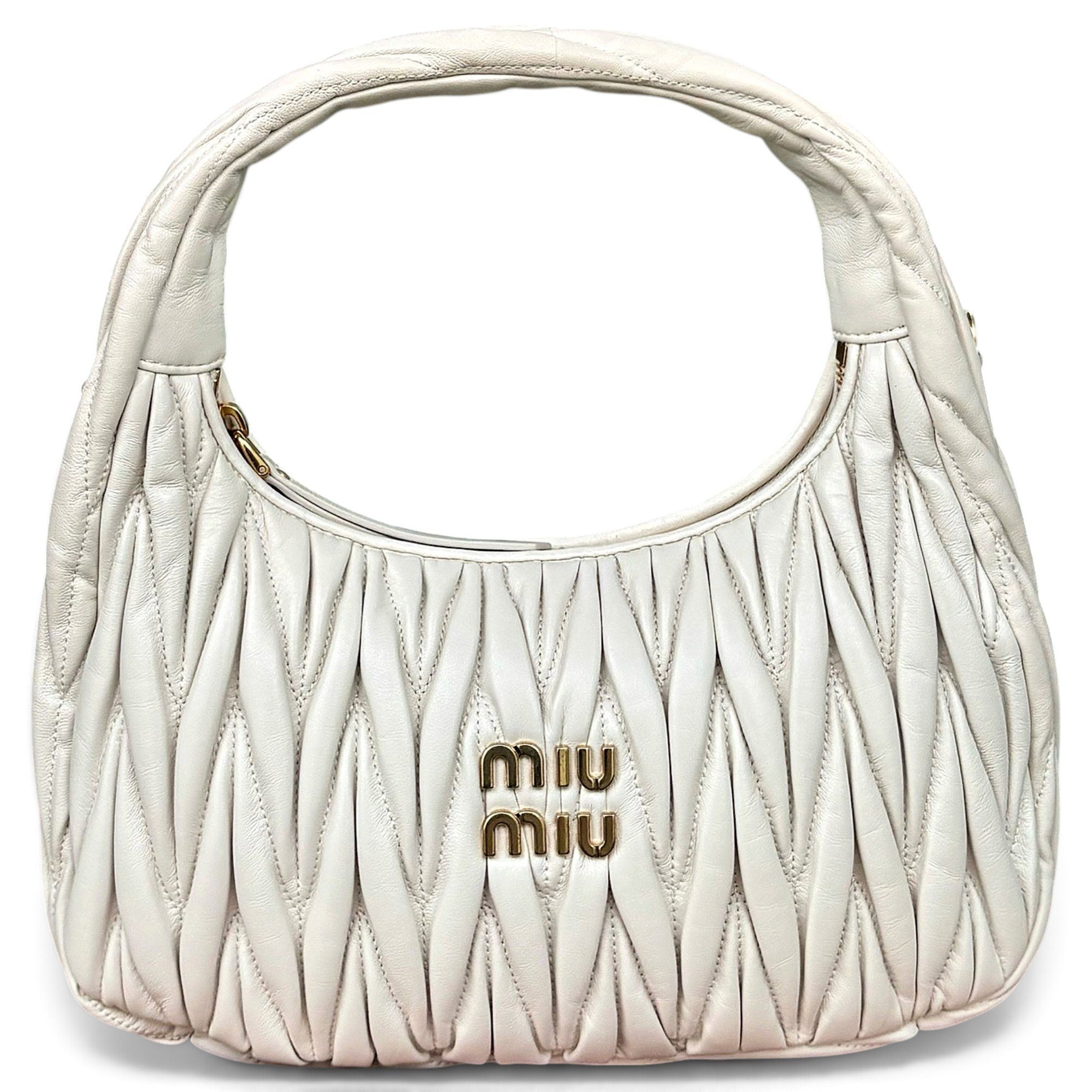 Miu Wander leather handbag