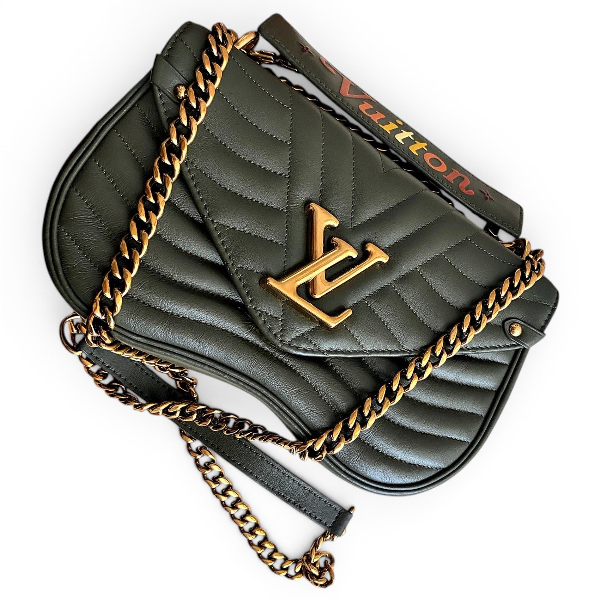 New Wave leather handbag