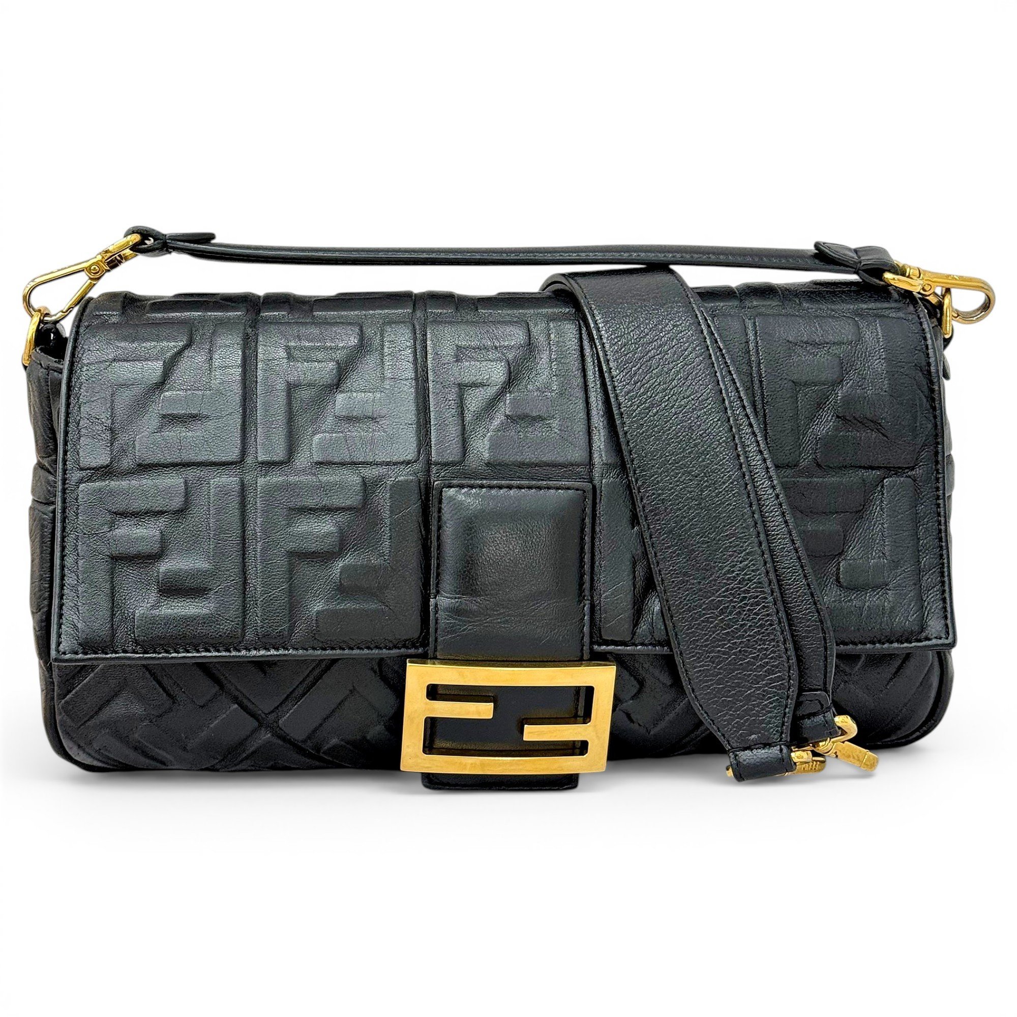 Baguette leather handbag