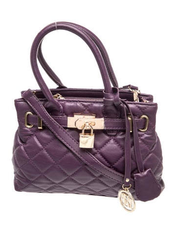 Badgley Mischka Leather Top Handle Bag