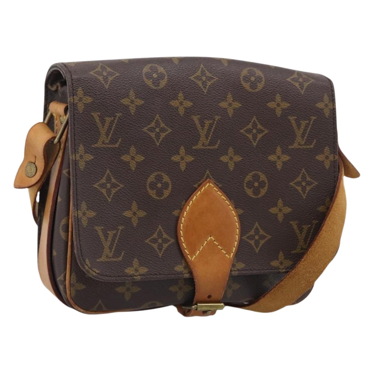 Cartouchière cloth handbag