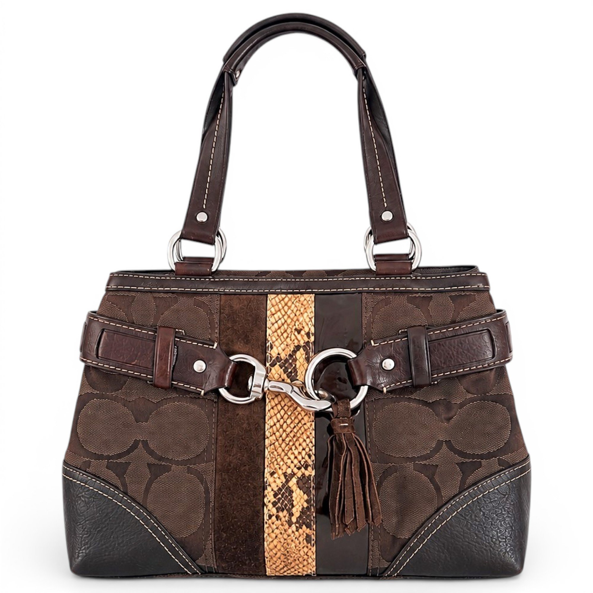 Signature Sufflette cloth handbag