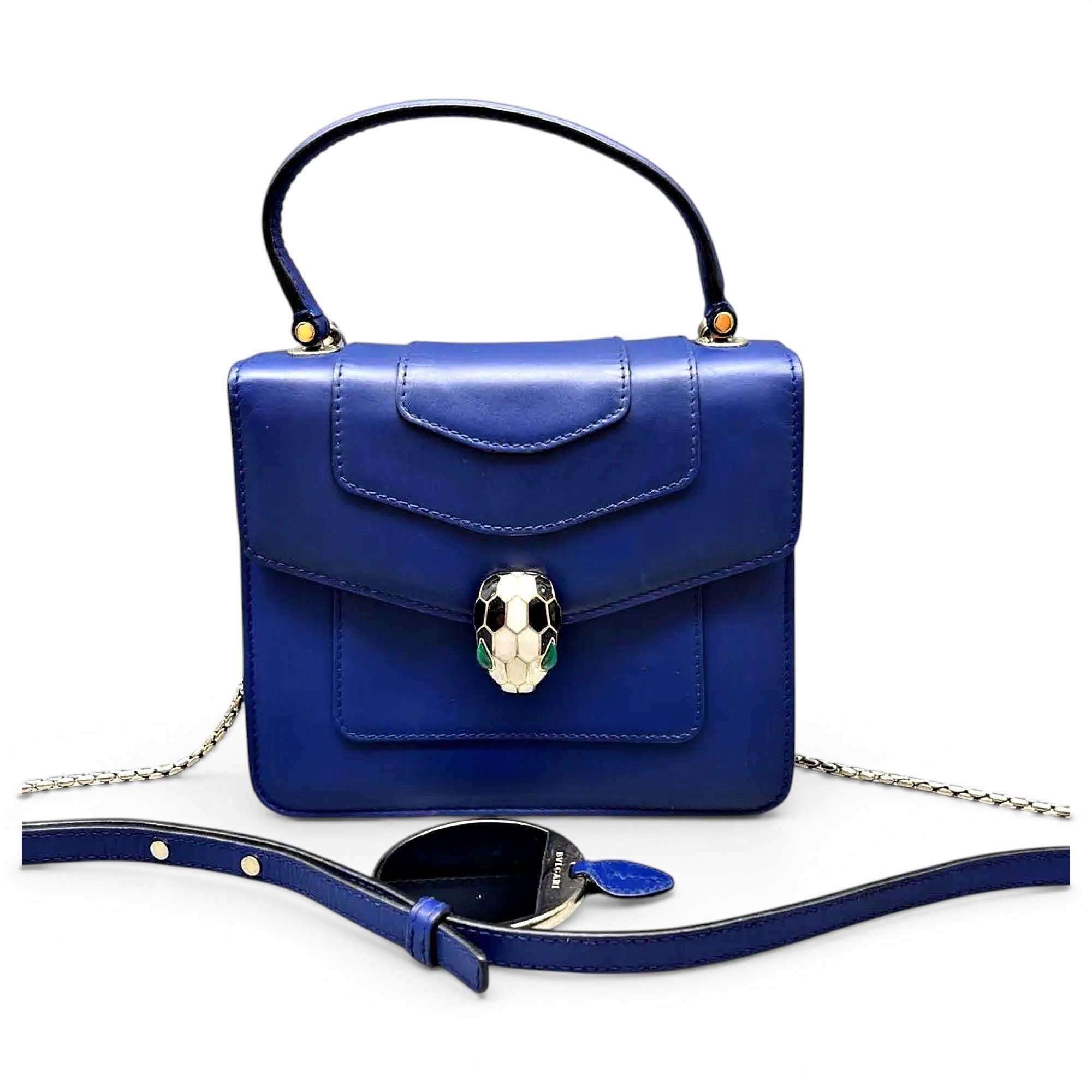 Serpenti leather crossbody bag