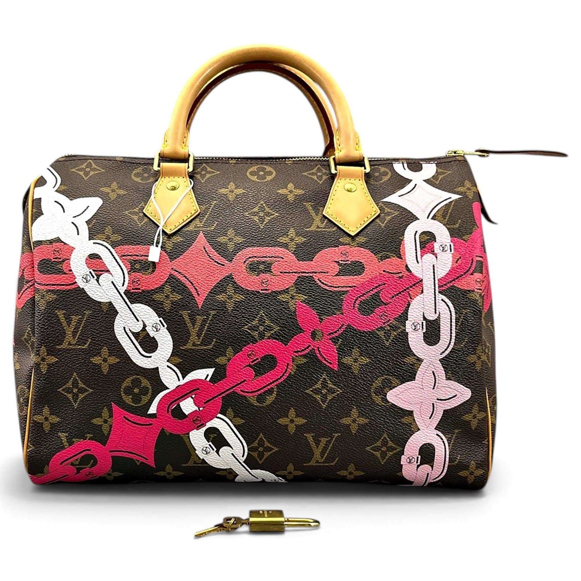 Speedy leather handbag