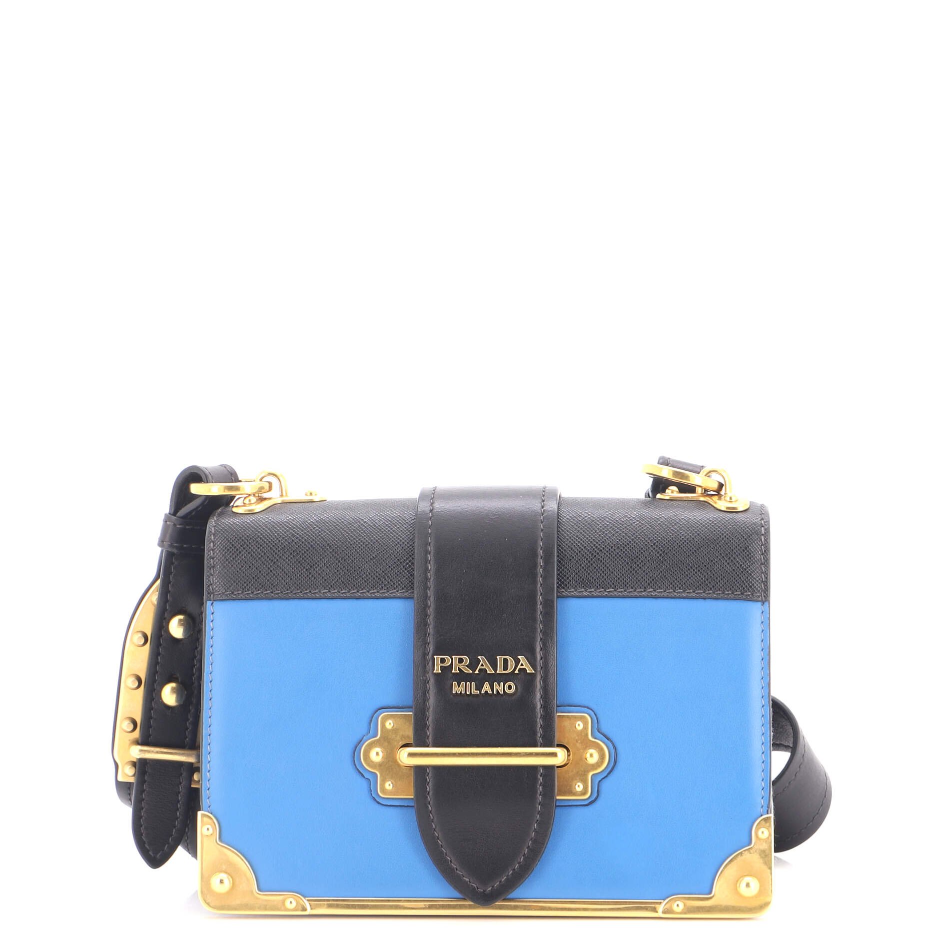 Cahier Crossbody Bag Leather and Saffiano Leather Small