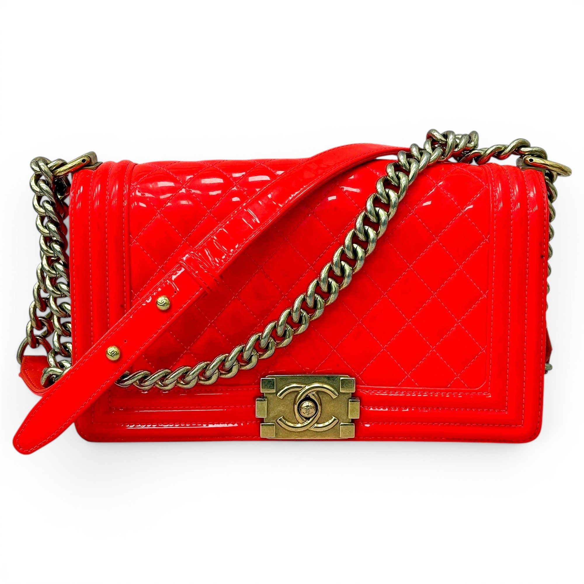 Boy patent leather handbag