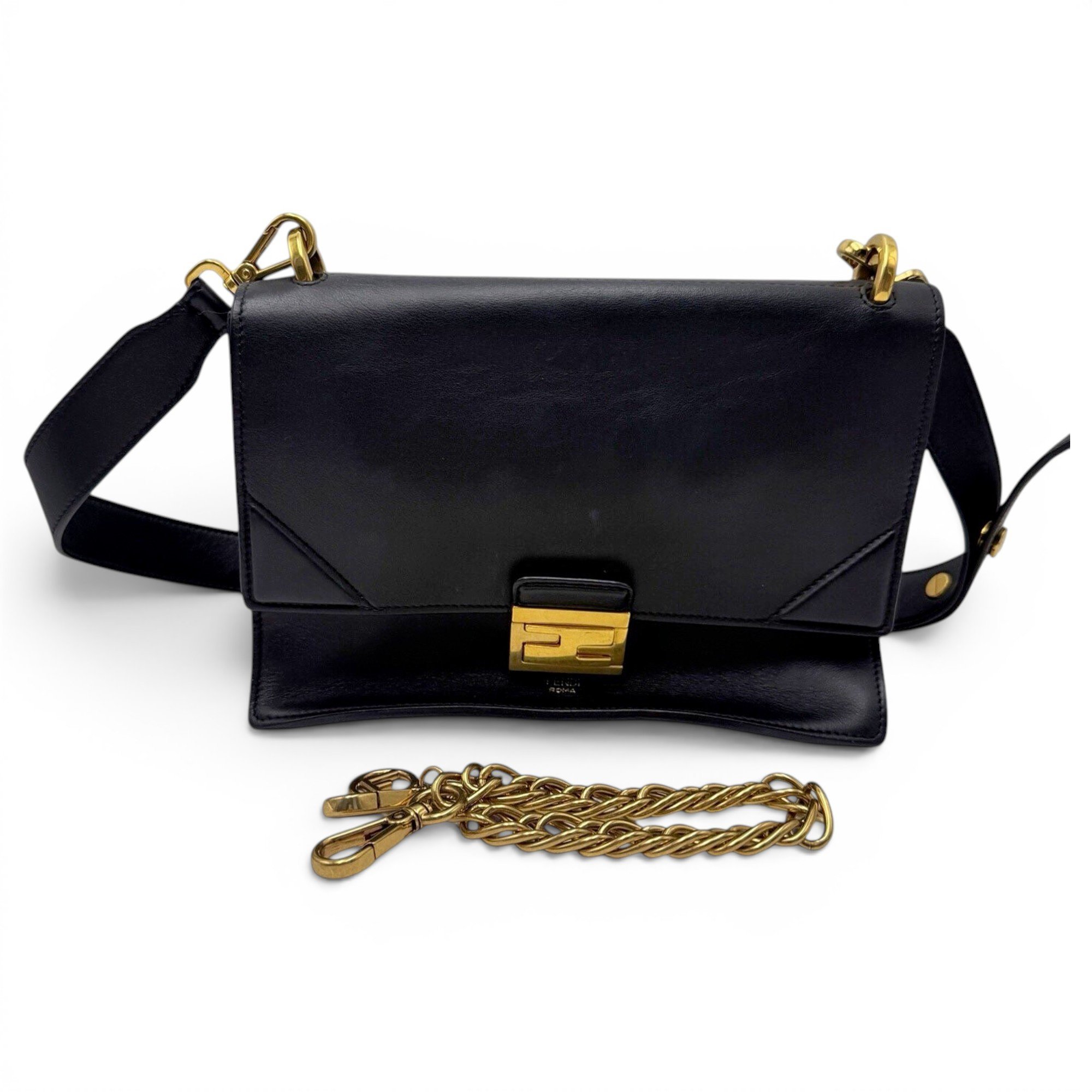 Kan U leather crossbody bag