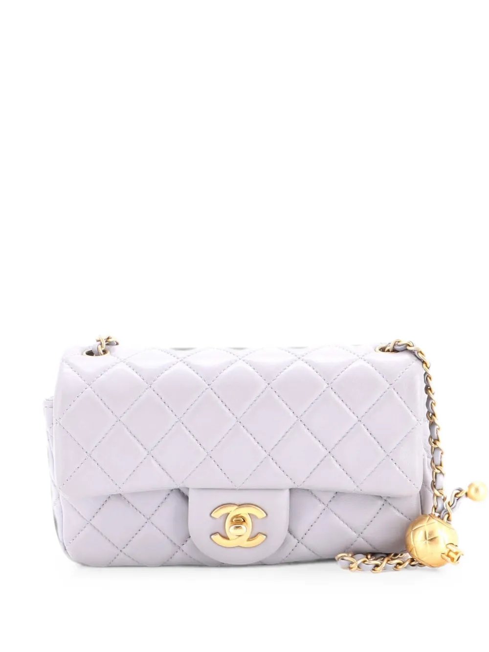 Pearl Crush Flap Bag Quilted Lambskin Mini crossbody bag