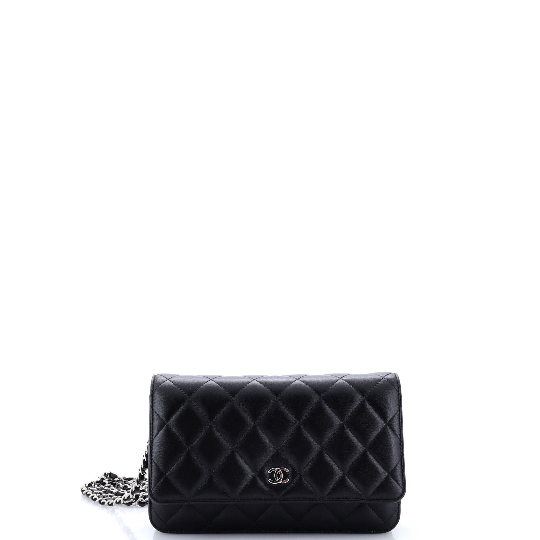 Wallet on Chain Quilted Lambskin