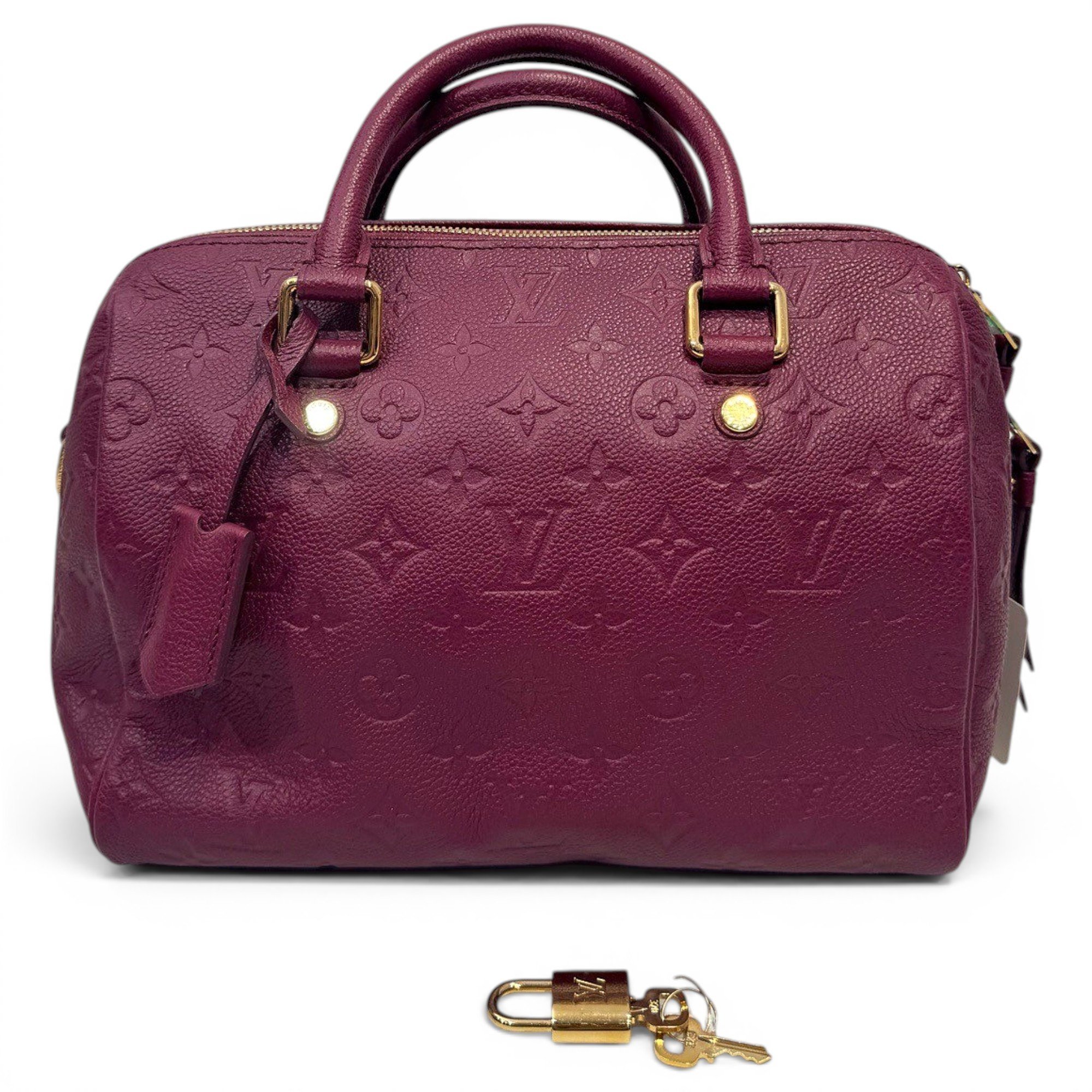 Speedy leather handbag