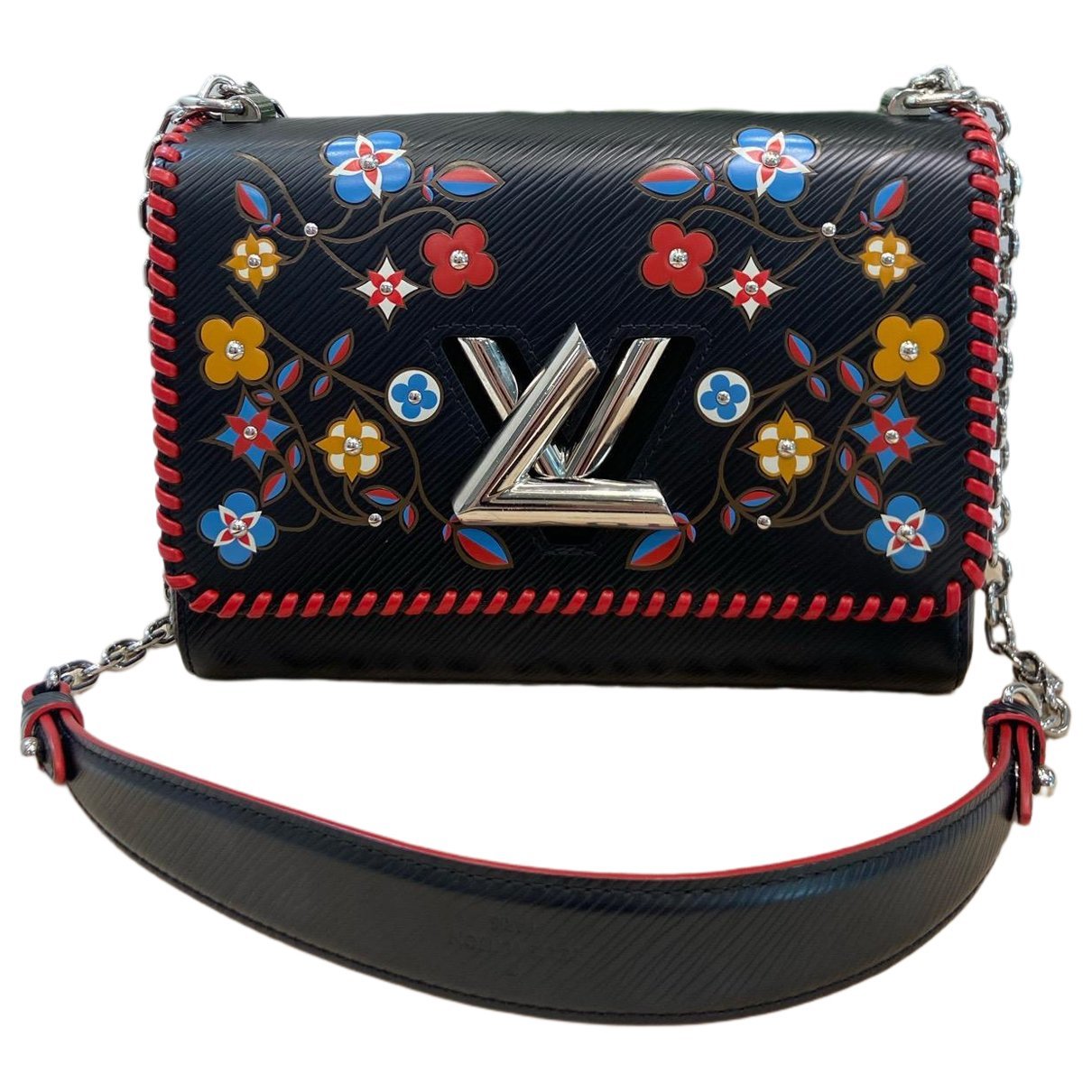 Twist leather handbag