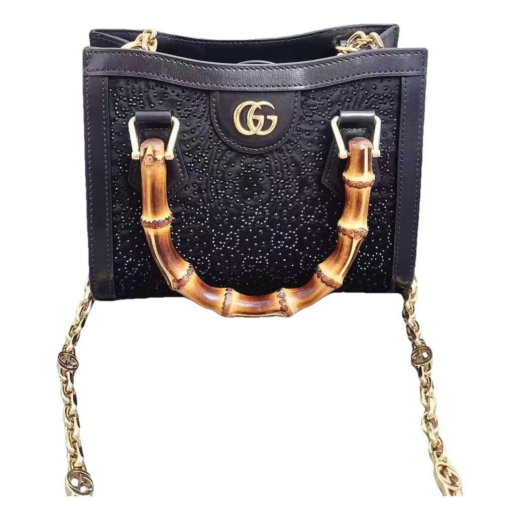 Diana Bamboo leather handbag