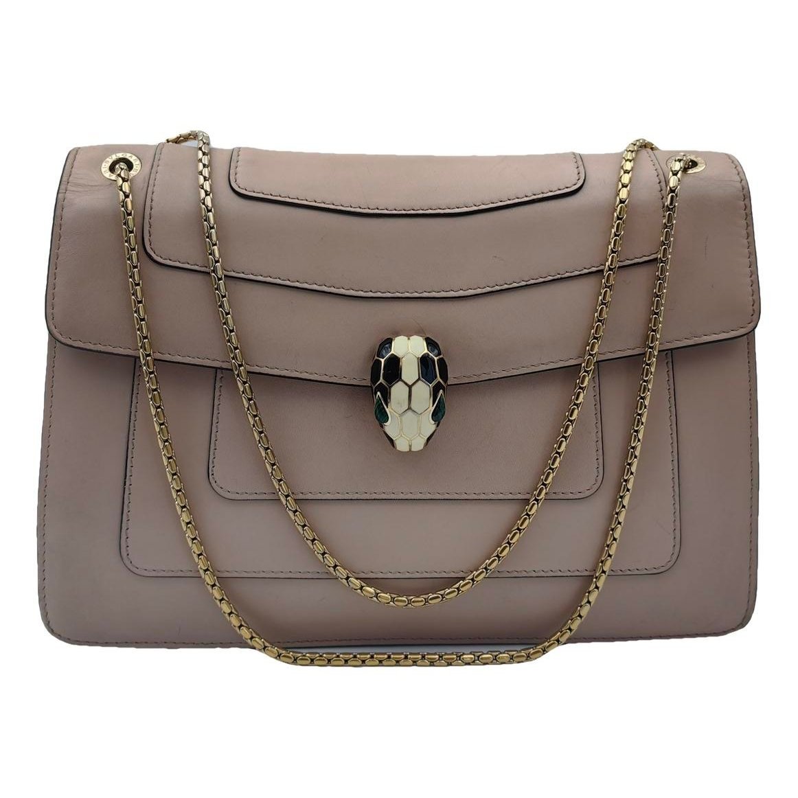 Serpenti leather handbag