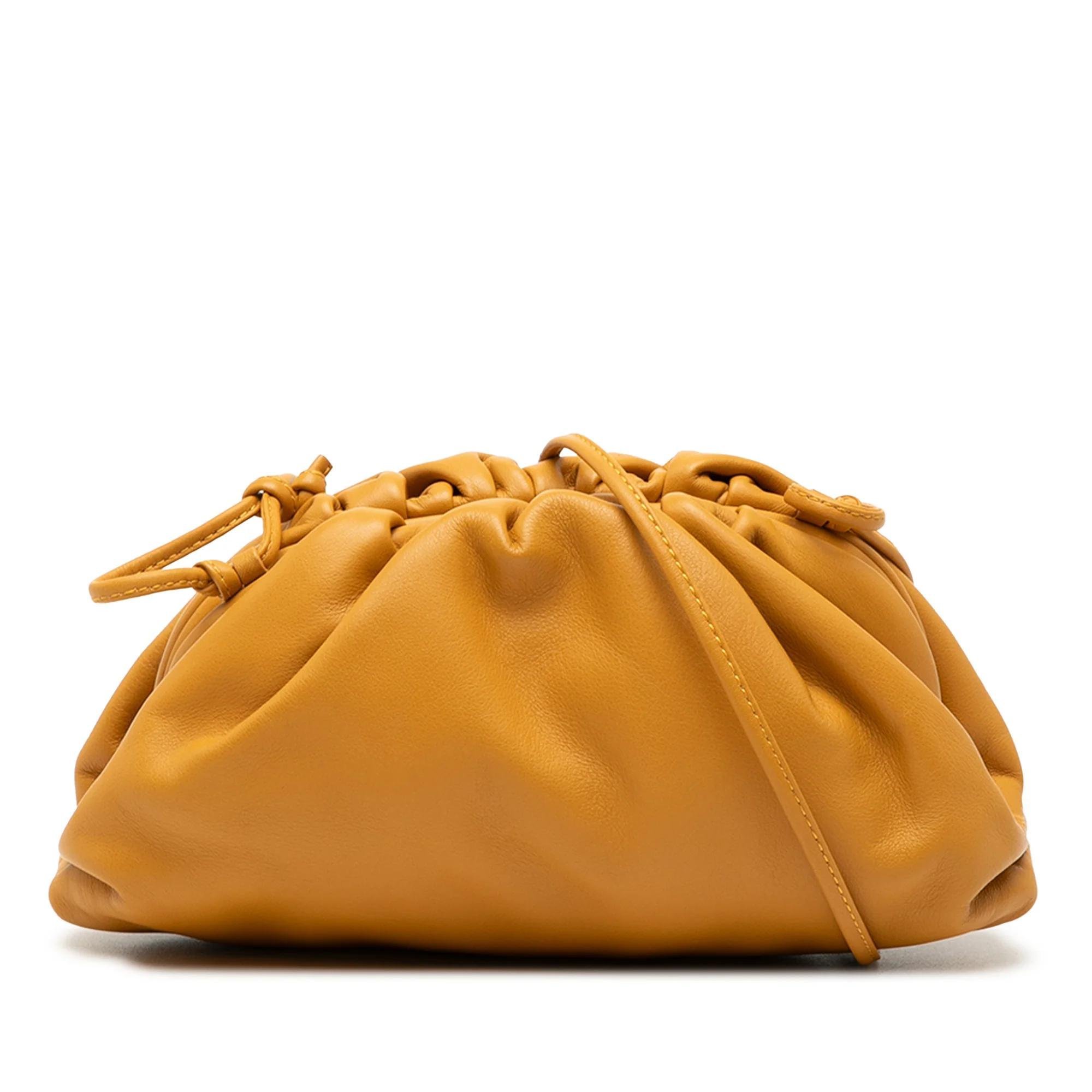 Pouch leather crossbody bag