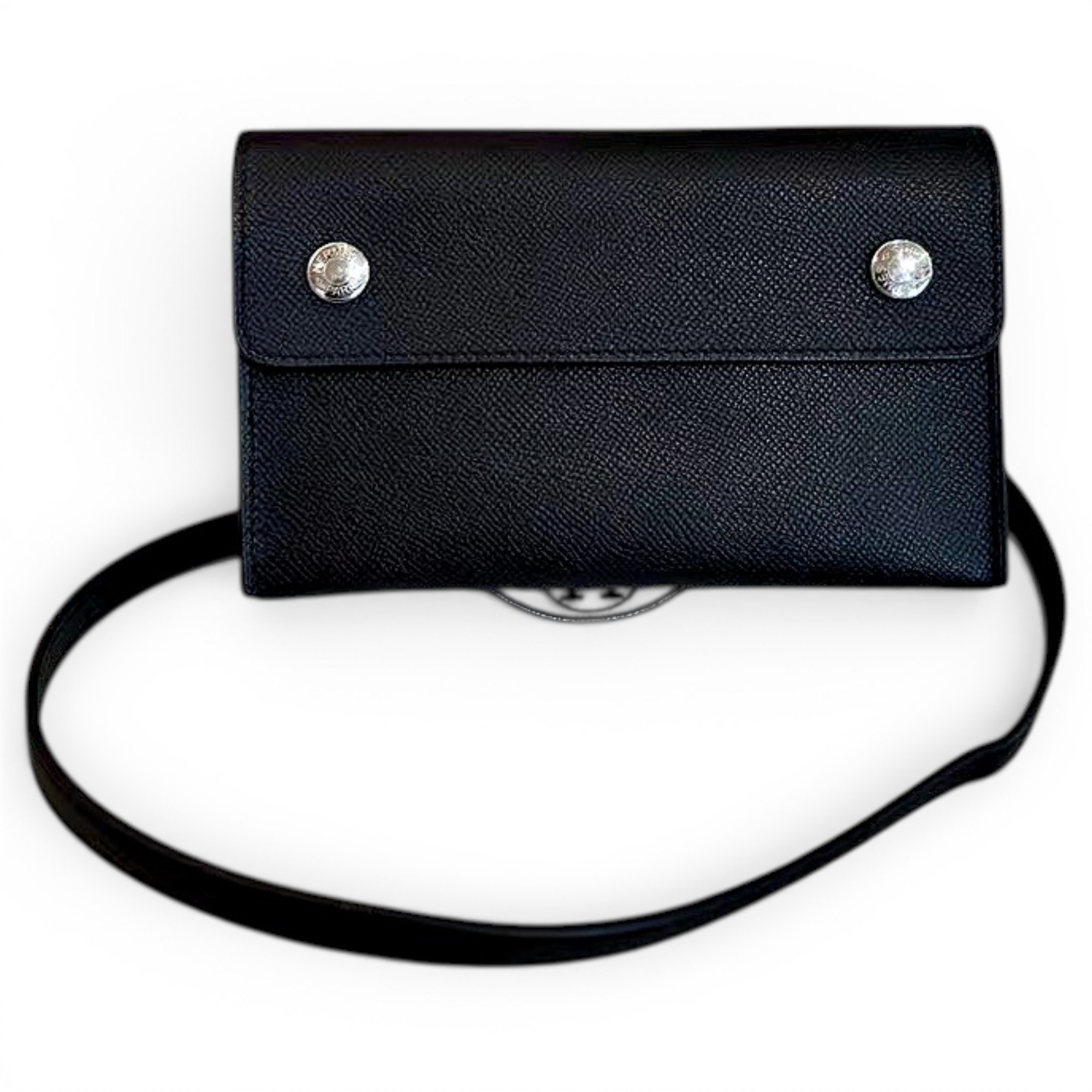 Hermesnap leather crossbody bag