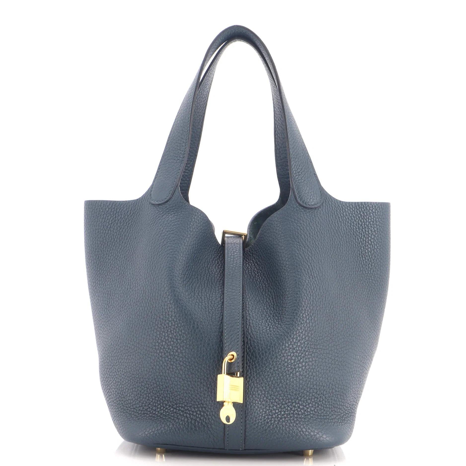 Picotin leather handbag