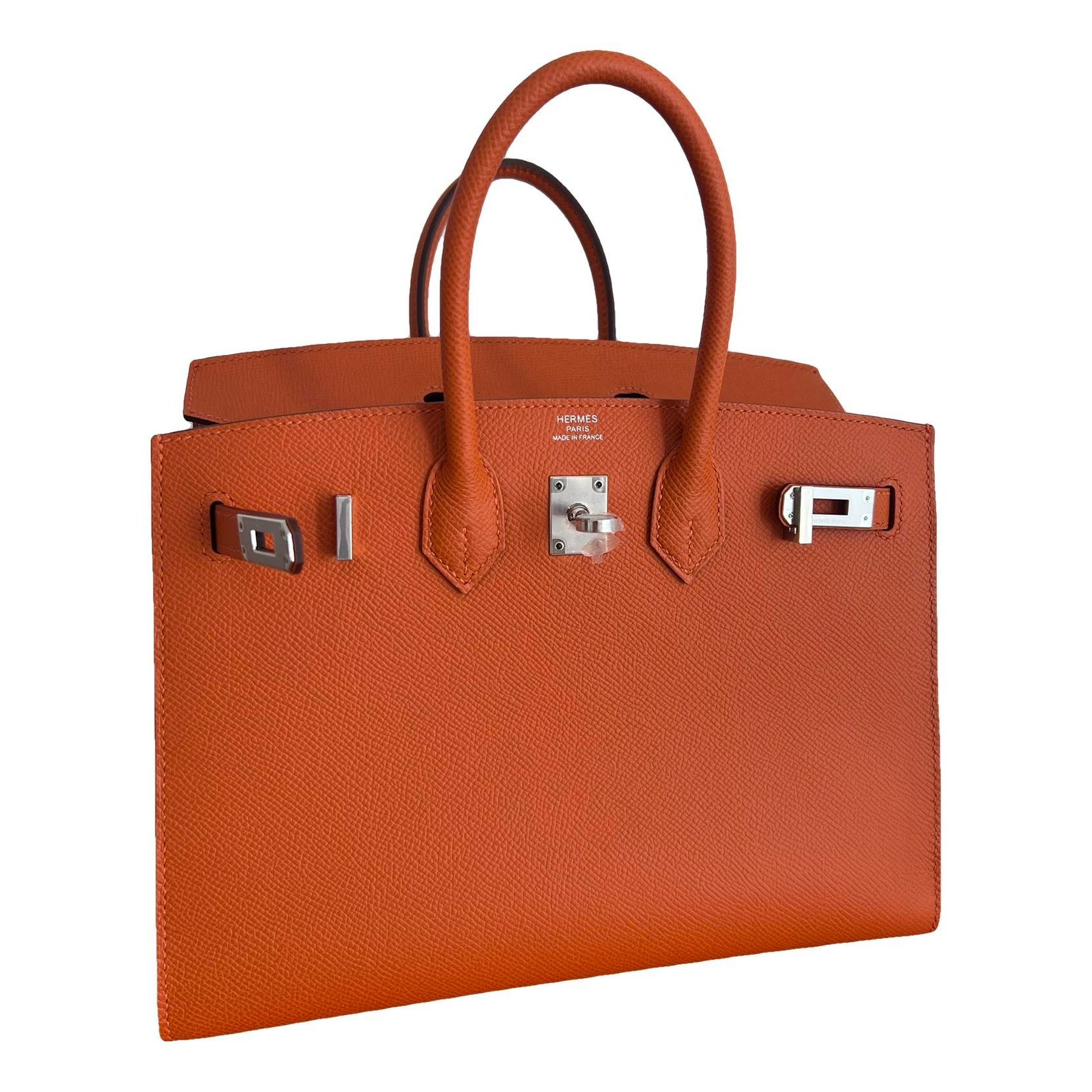 Birkin 25 leather handbag