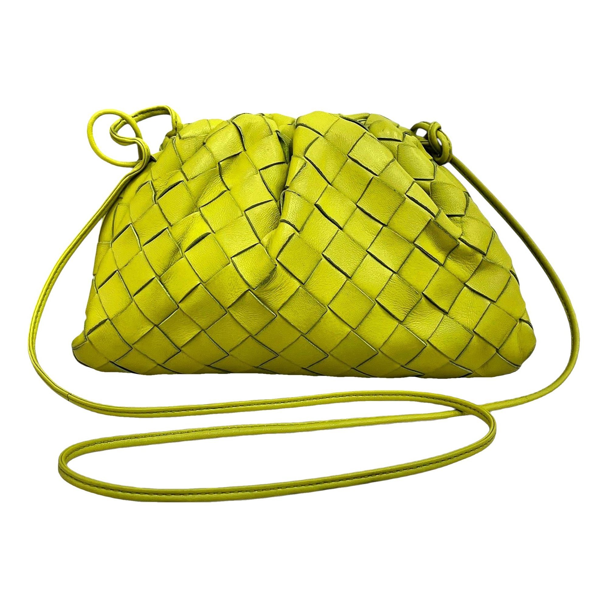 Pouch leather handbag