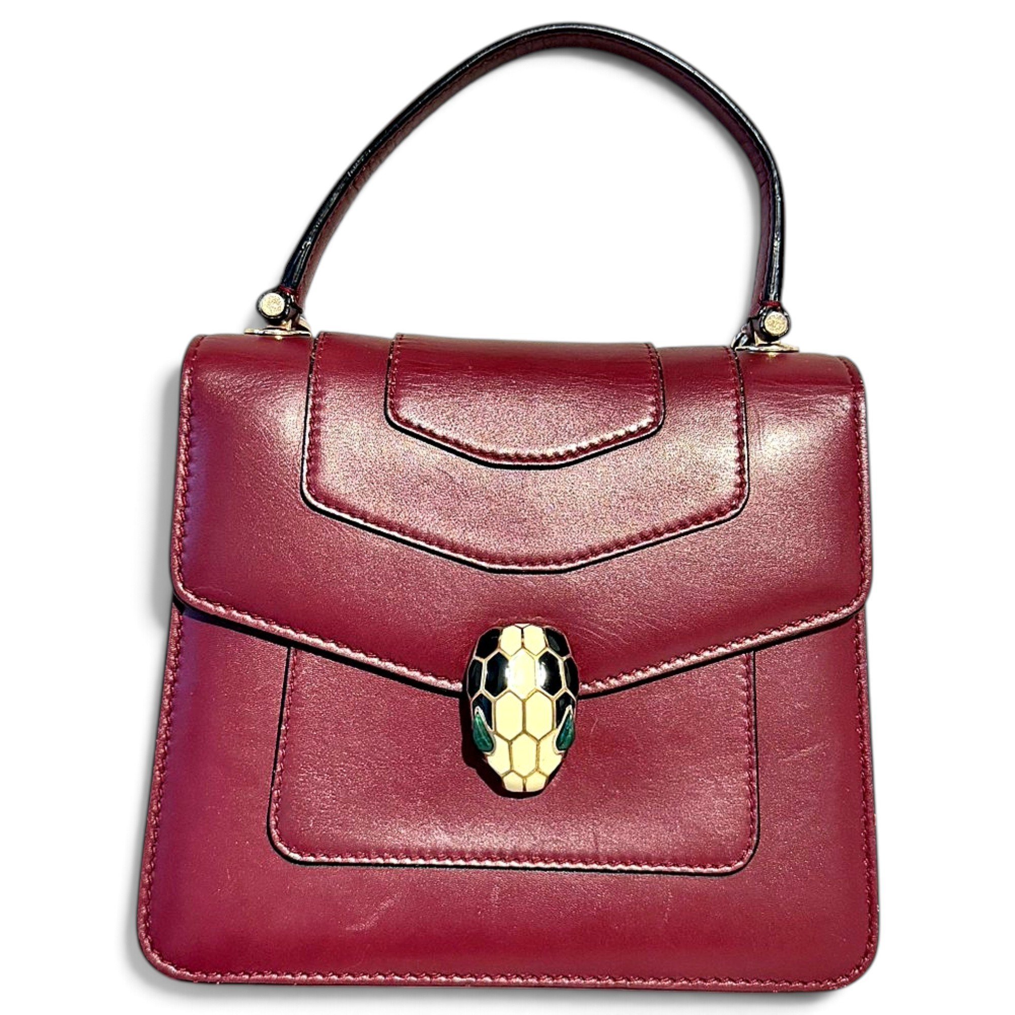 Bvlgari Serpenti leather handbag