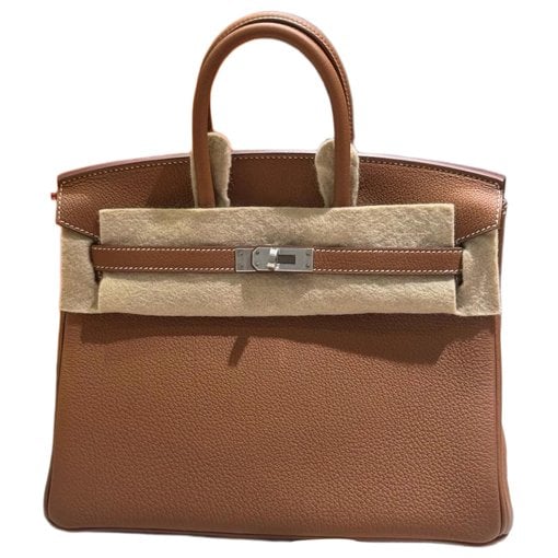 H leather handbag