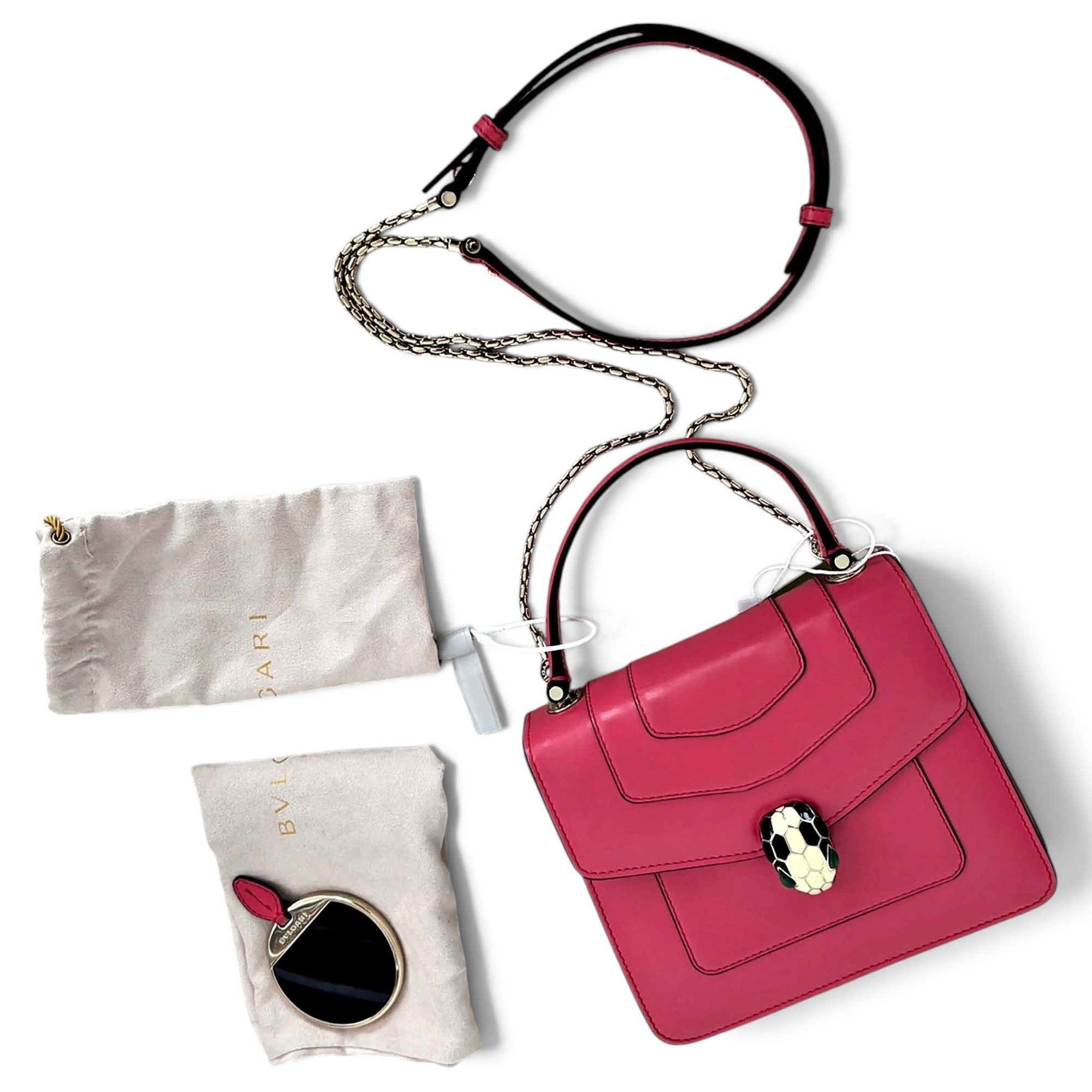 Serpenti leather handbag