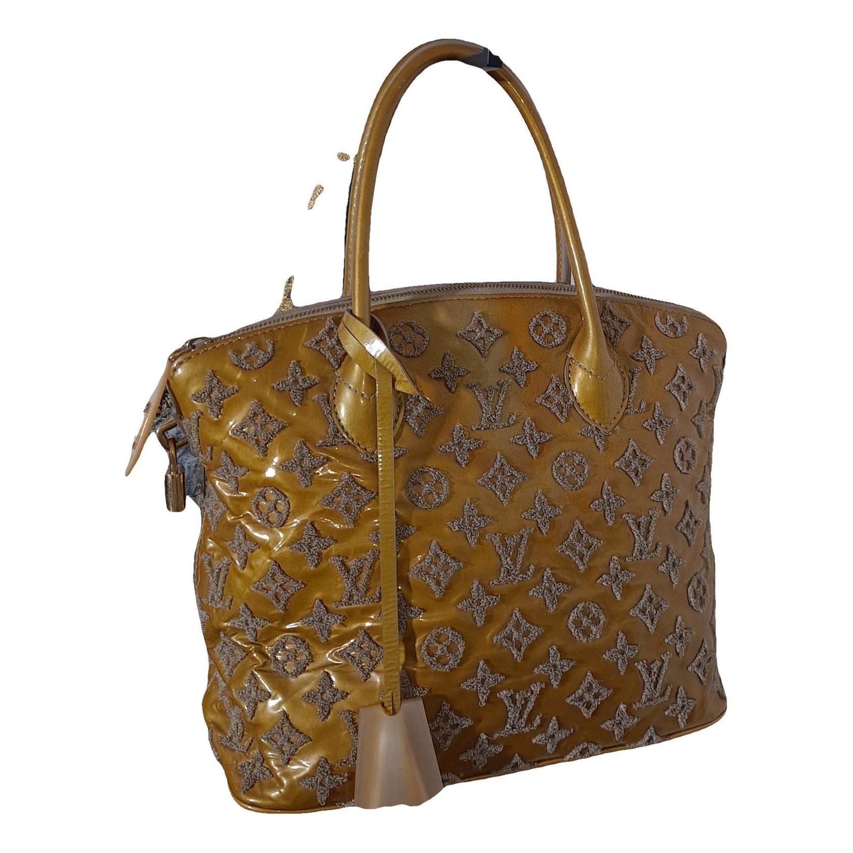 Lockit patent leather handbag